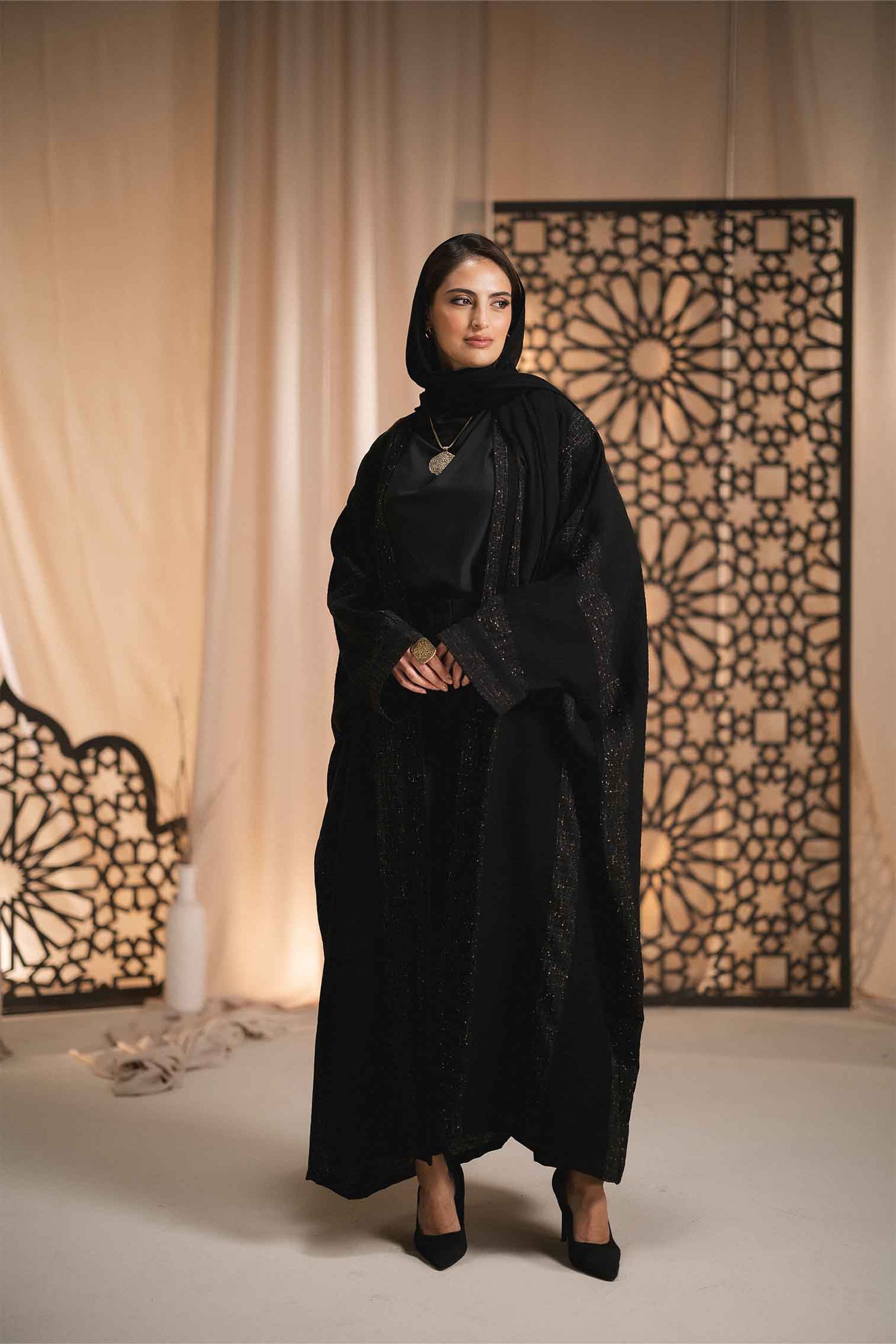 SILK ABAYA BLACK