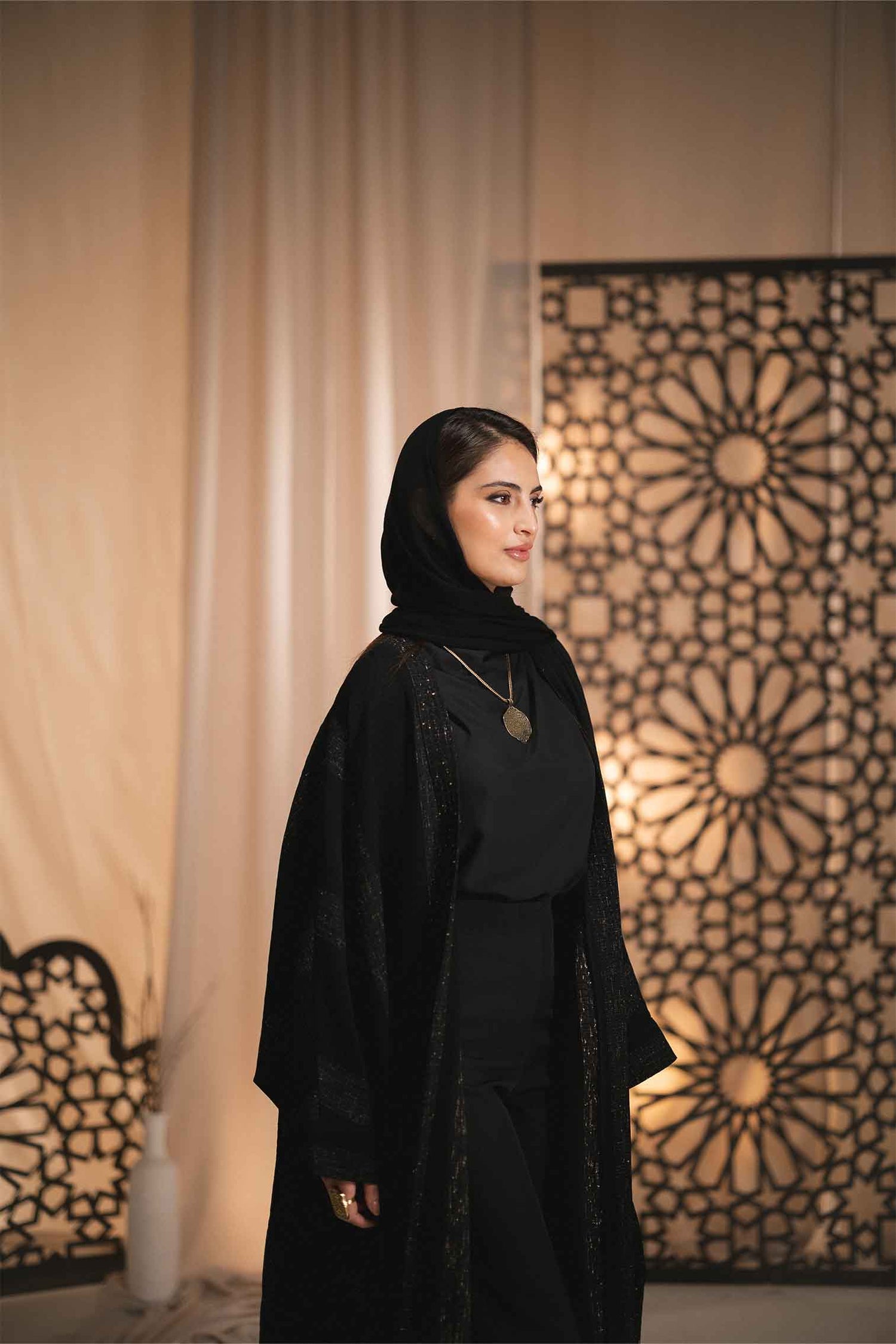 SILK ABAYA BLACK