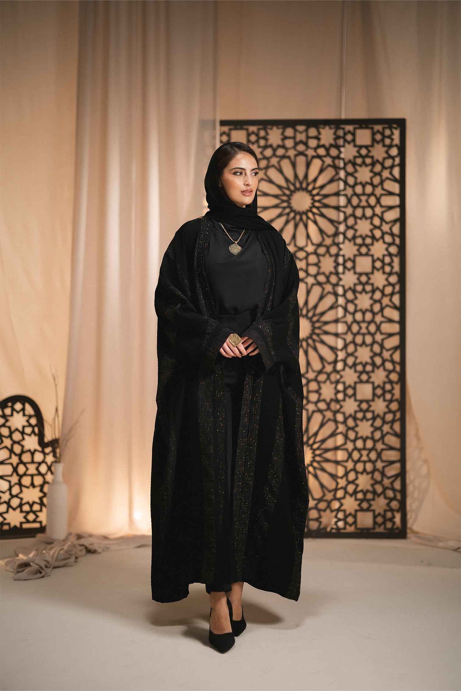 SILK ABAYA BLACK