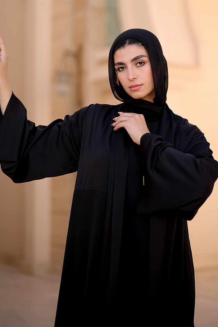 OPEN ABAYA SILK