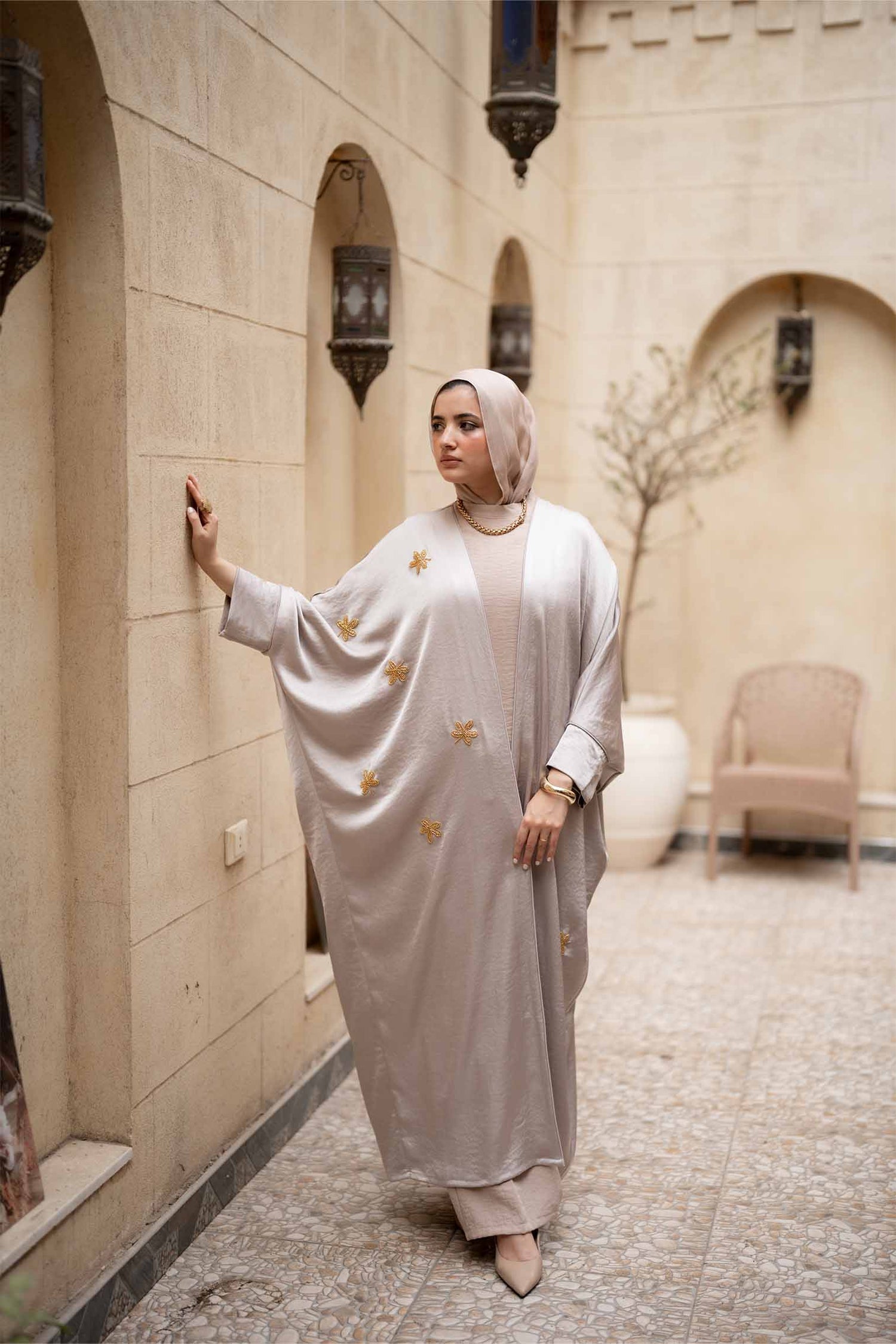 SATIN ABAYA