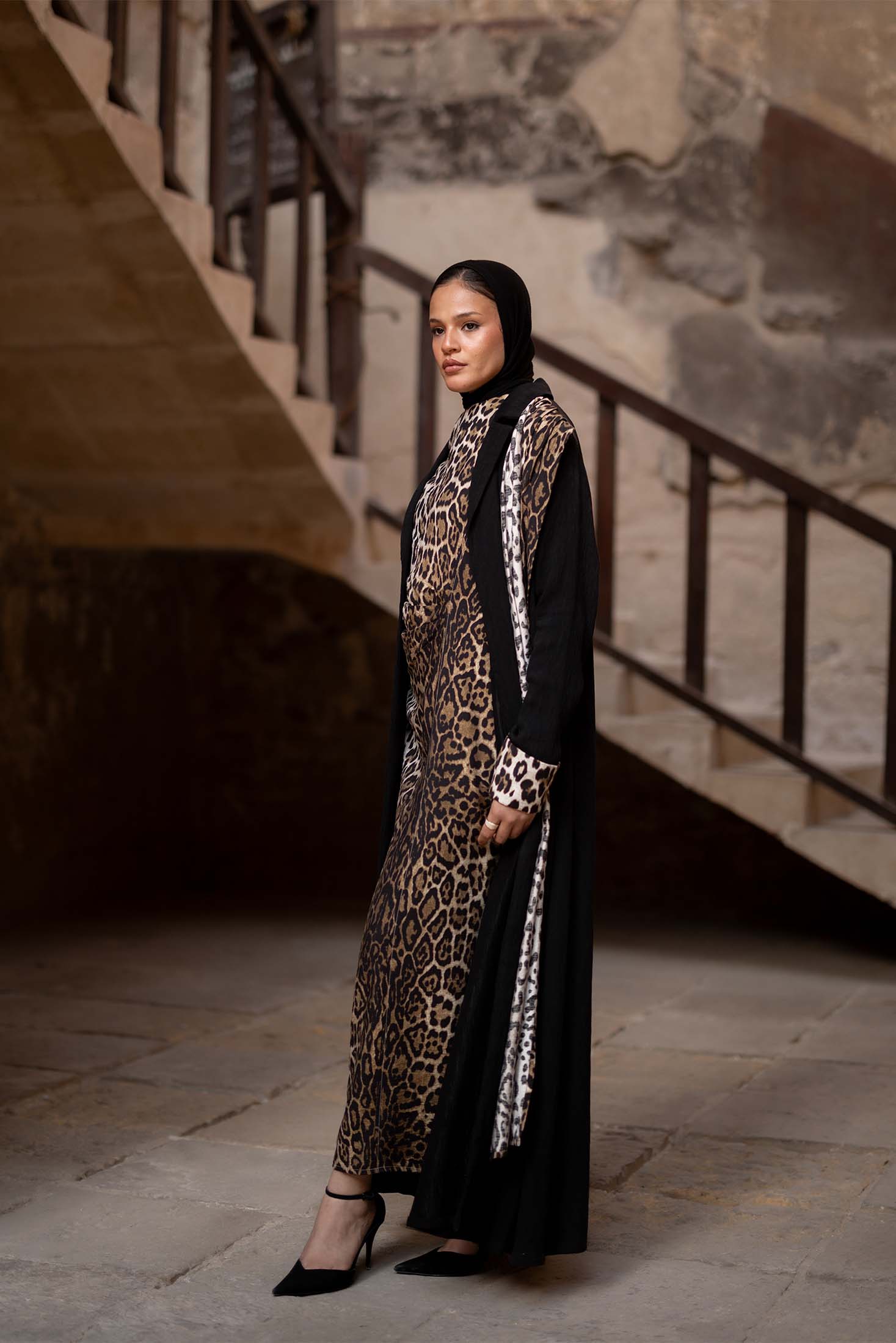 LEOPARD ABAYA