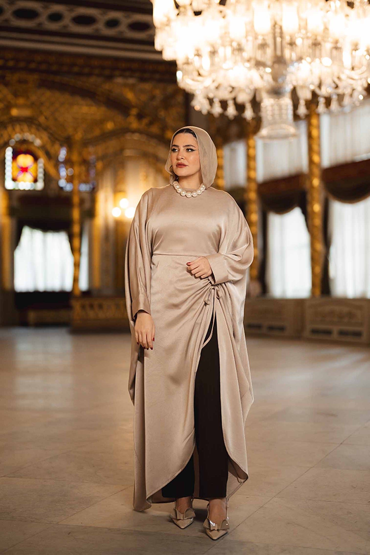 SATIN ABAYA