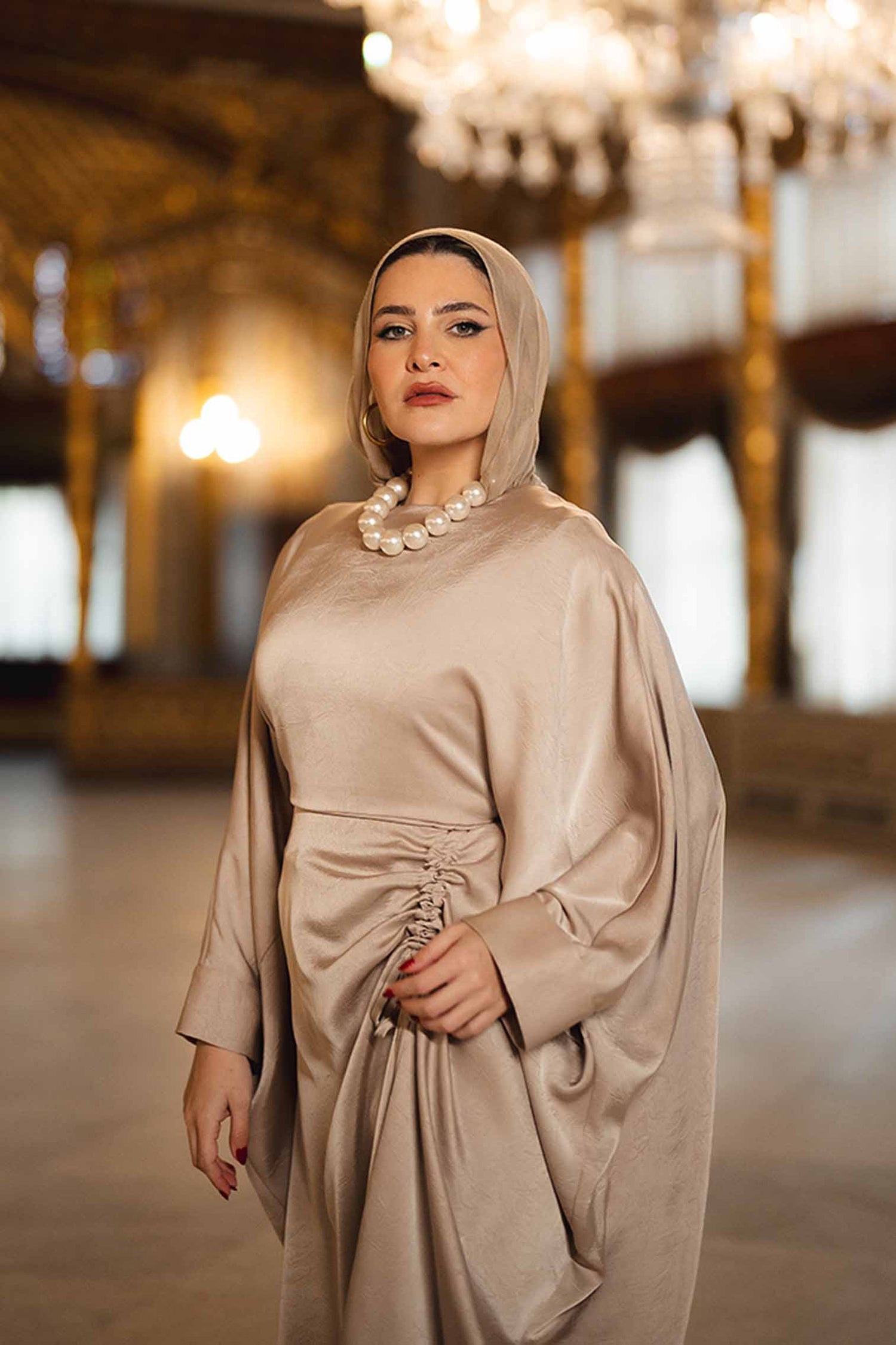 SATIN ABAYA