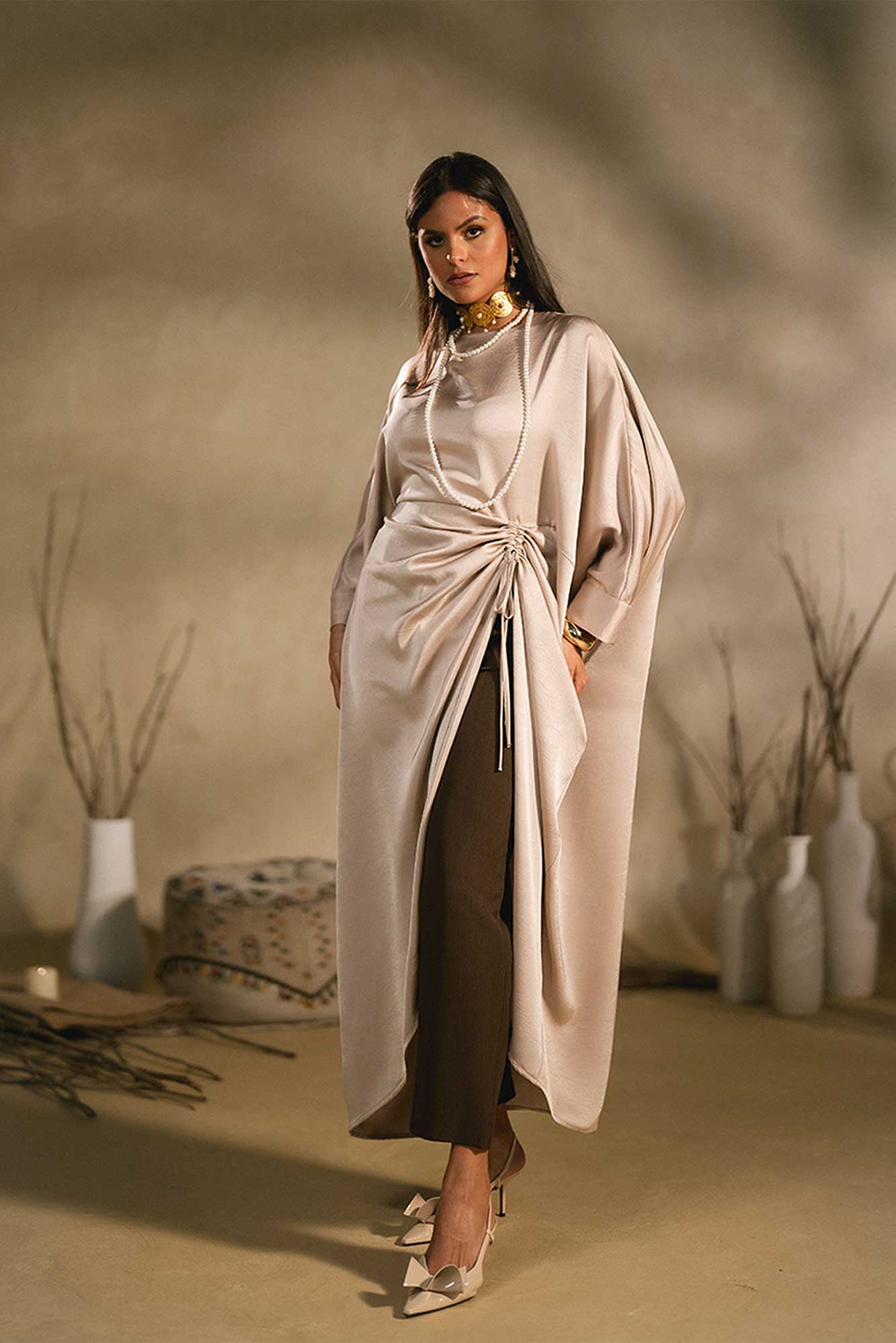 SATIN ABAYA