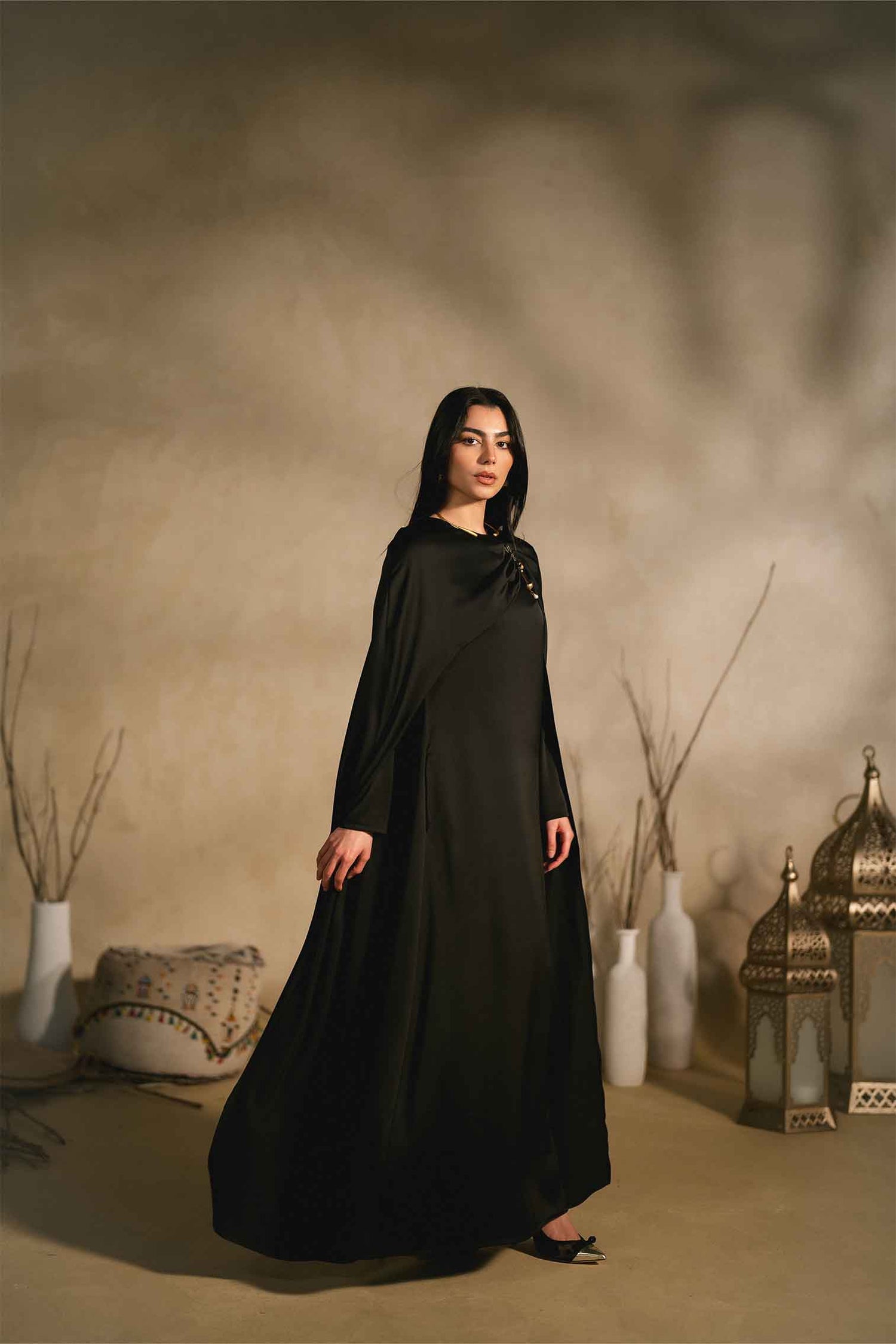 SILK  ABAYA