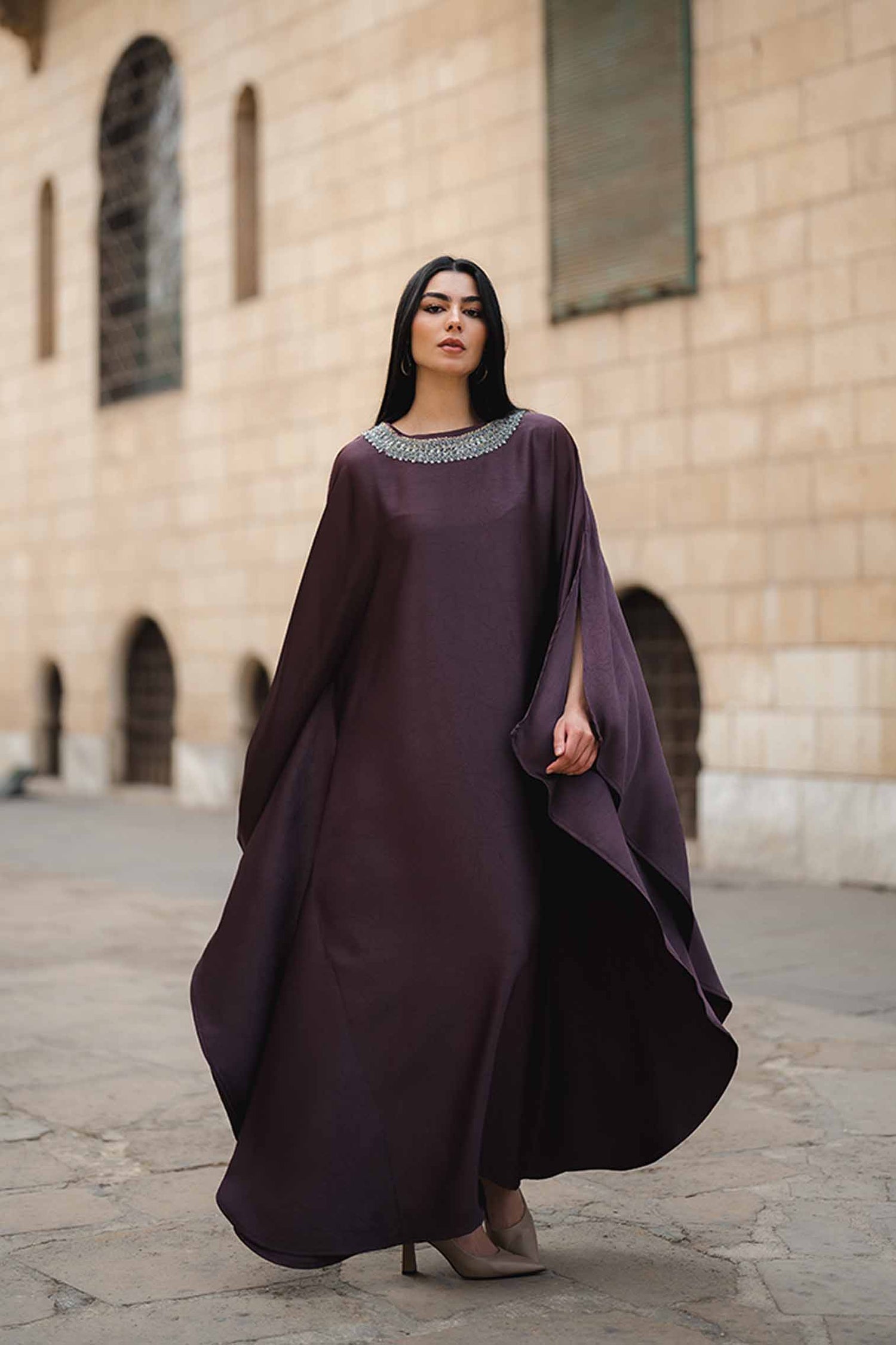 SATIN ABAYA