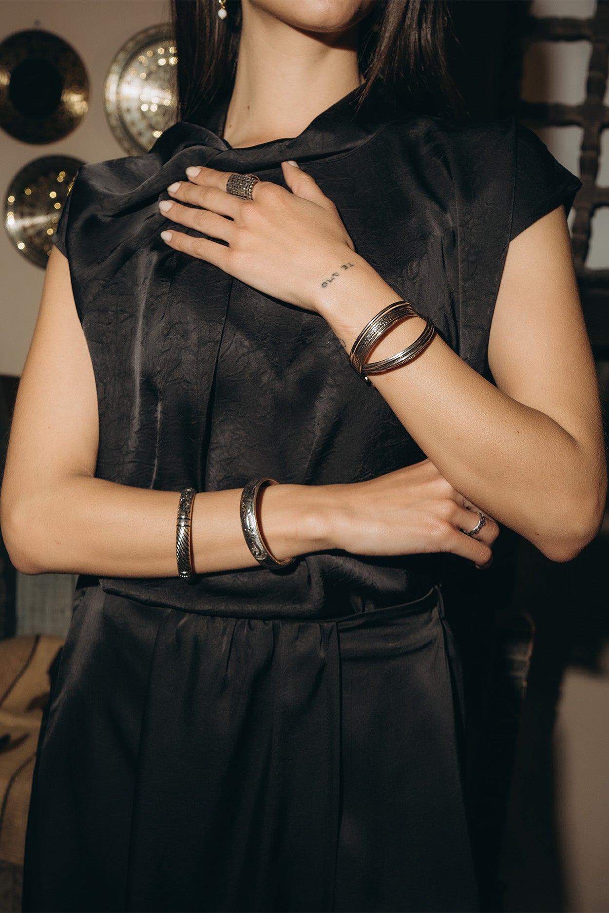 Sleeveless Draped Top