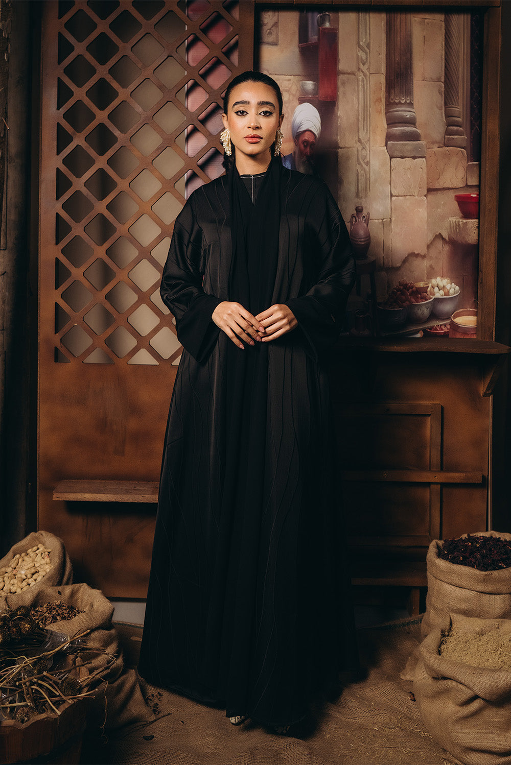 The Heritage Silk Abaya