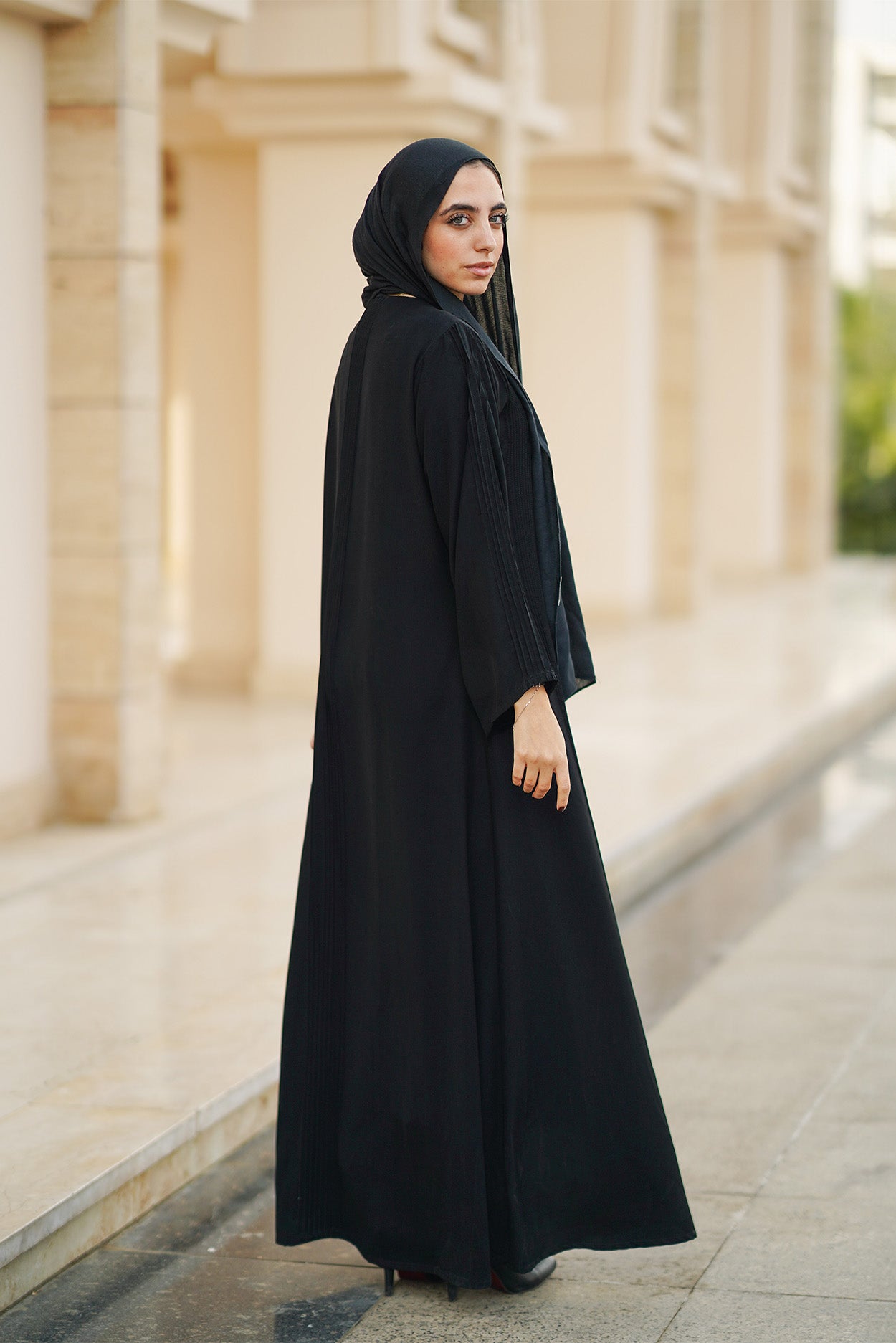 Flowy Silk Abaya