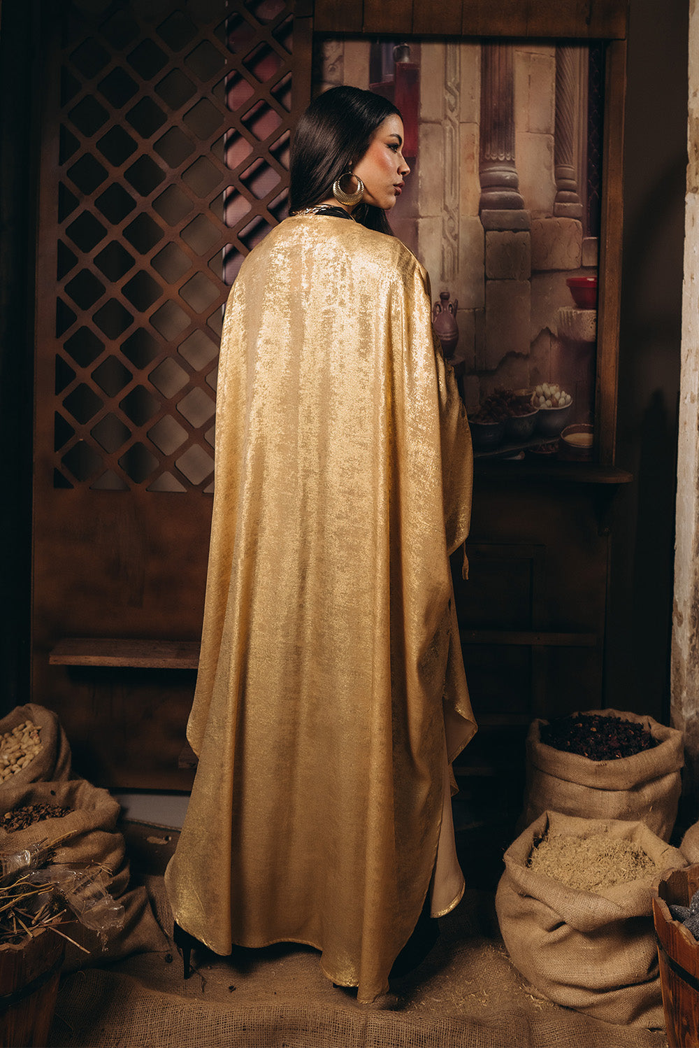 The Shimmery Open Abaya