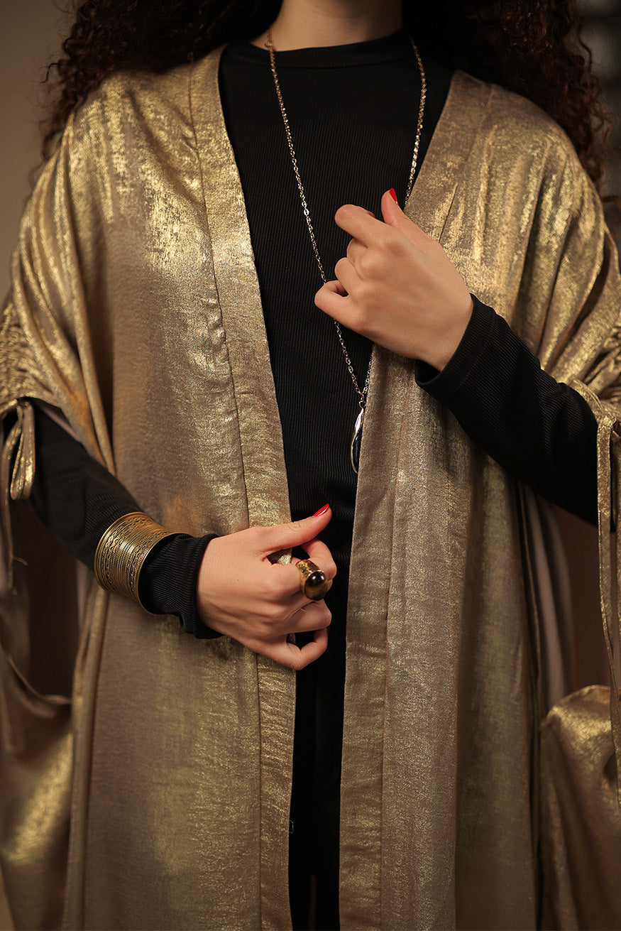 The Shimmery Open Abaya