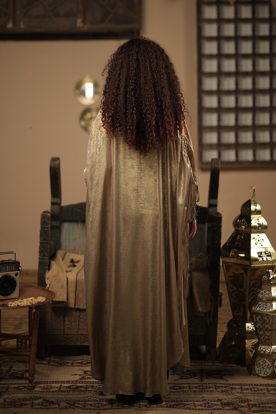 The Shimmery Open Abaya