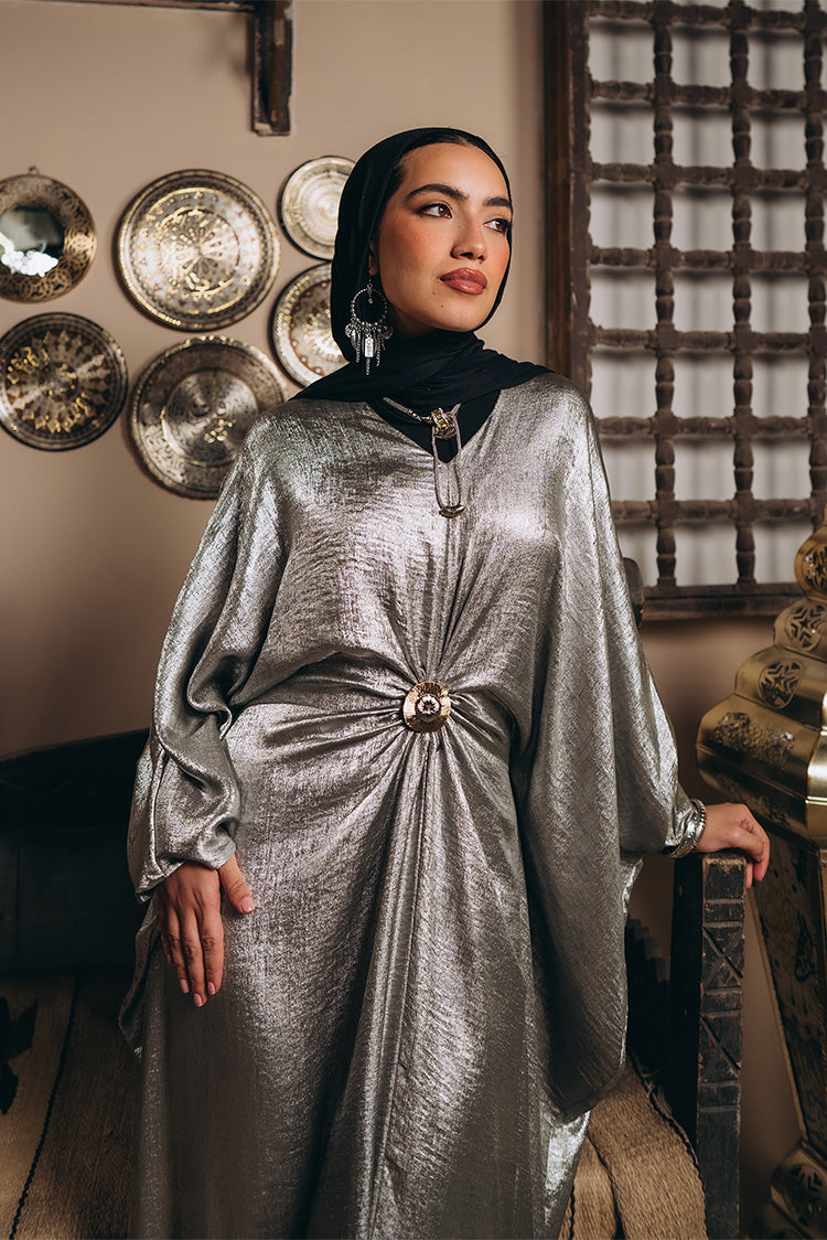 Metallic Kaftan Dress