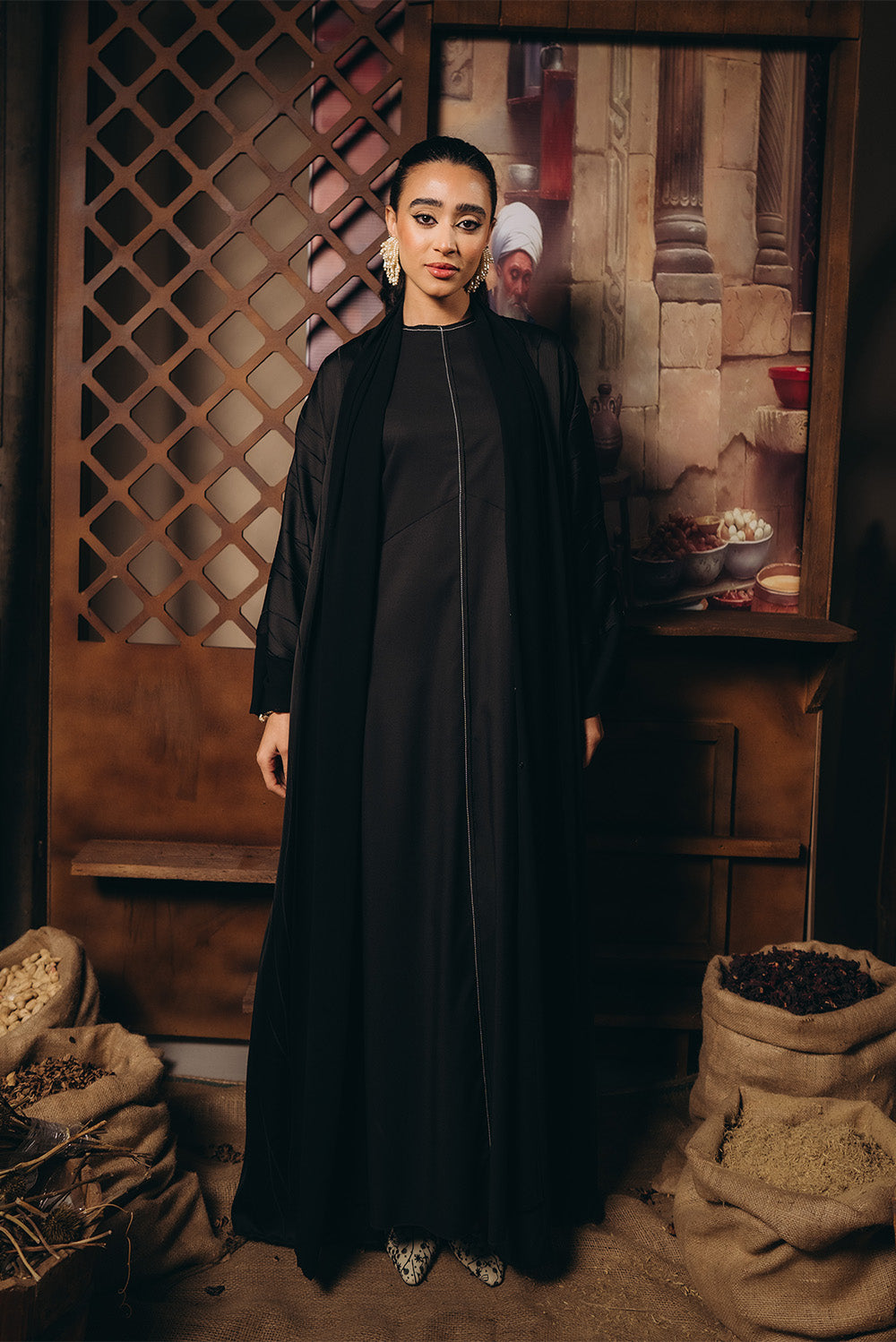 The Heritage Silk Abaya