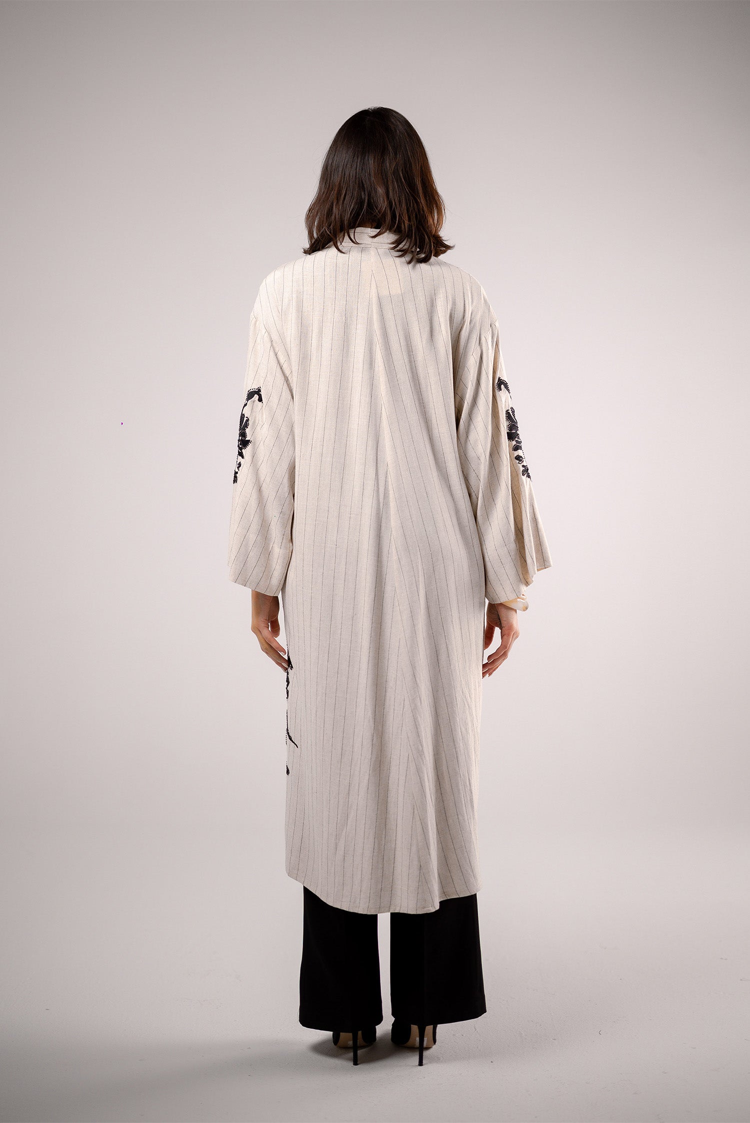 Striped Linen Kimono