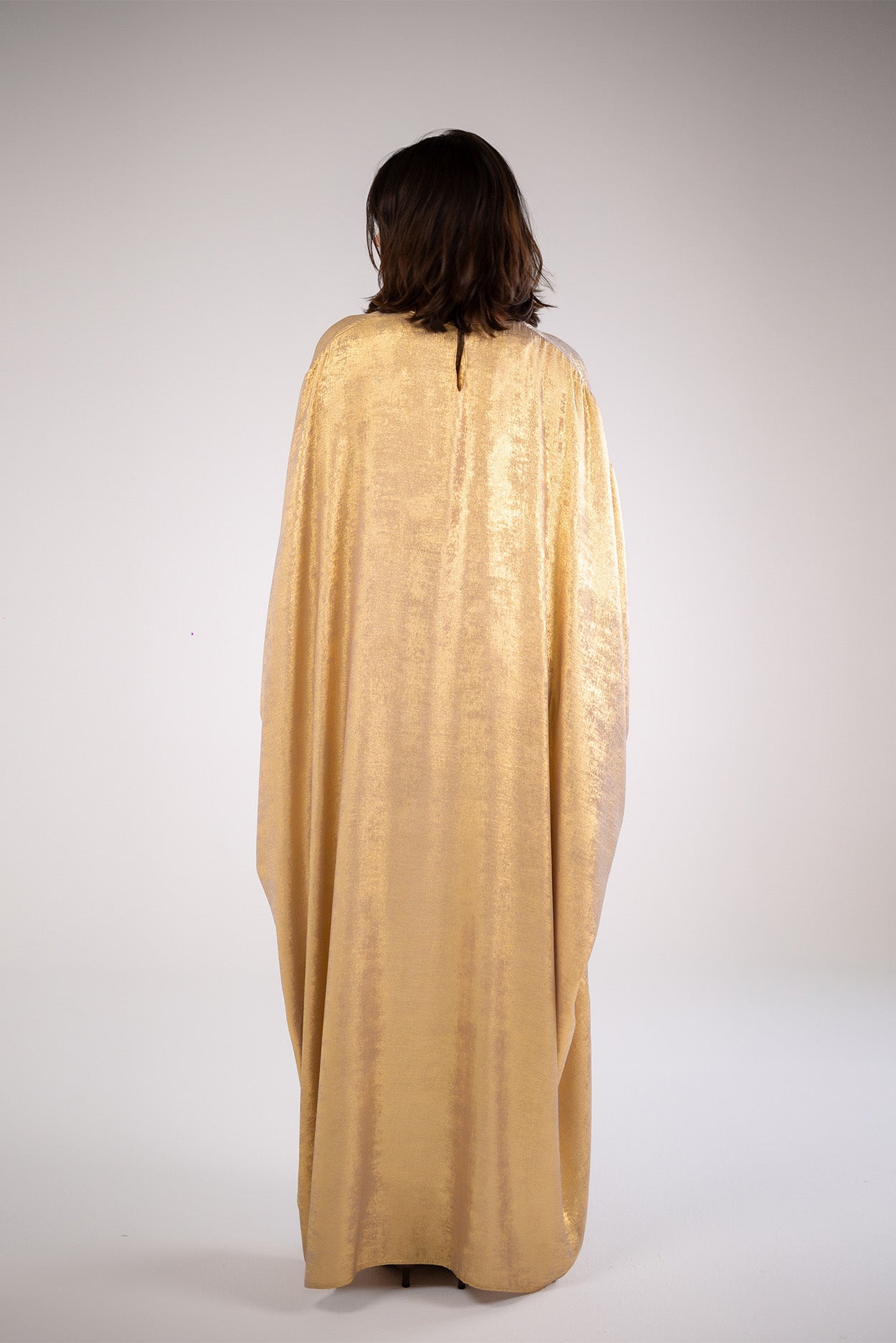 Metallic Kaftan Dress