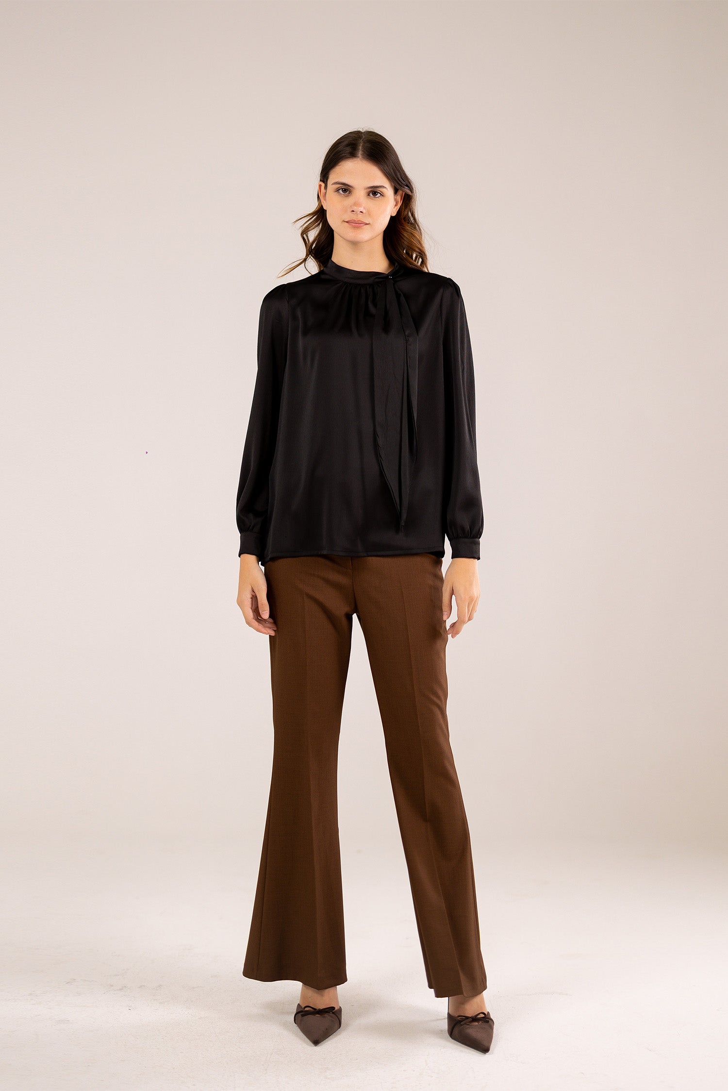 A Soft Satin Blouse