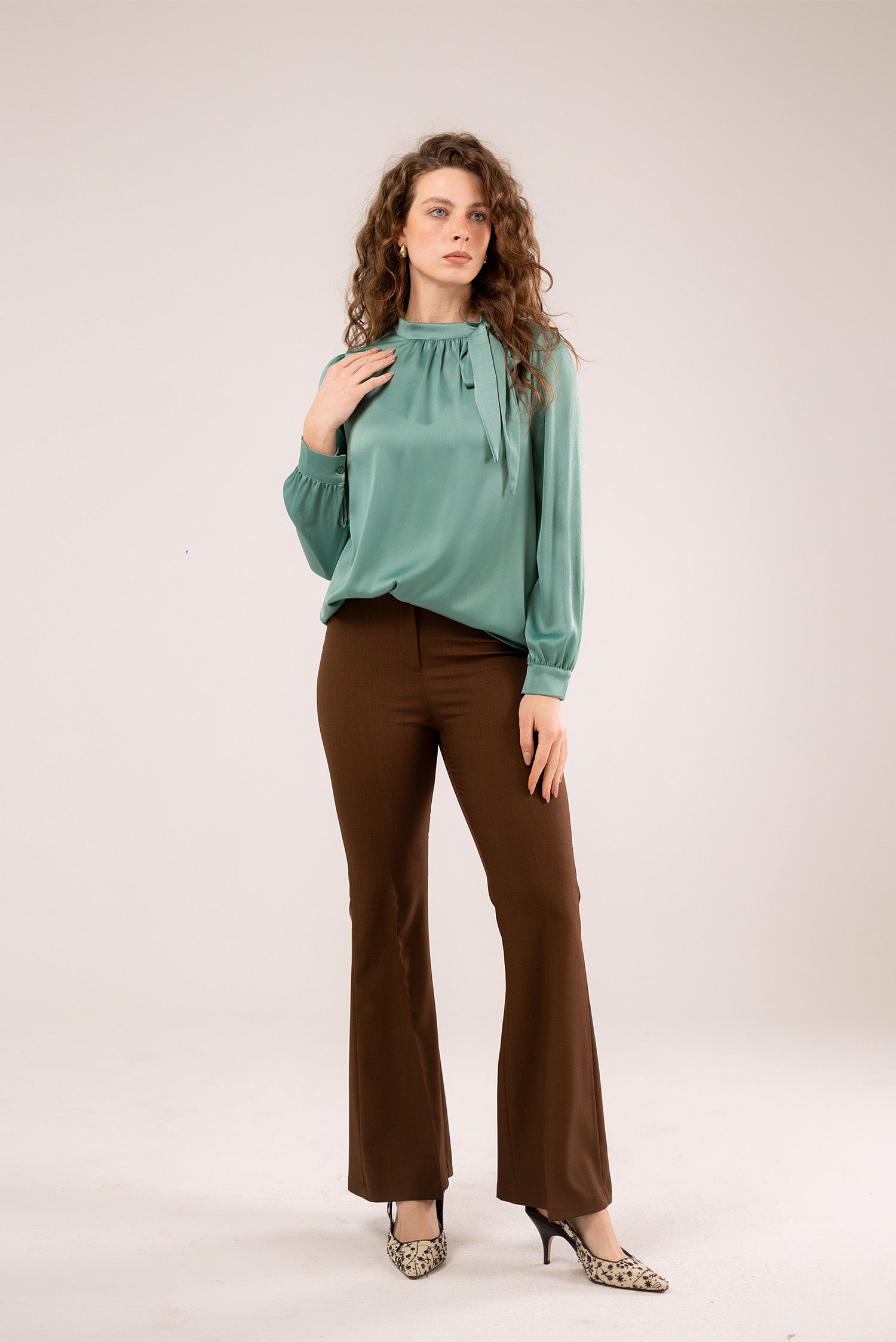 A Soft Satin Blouse