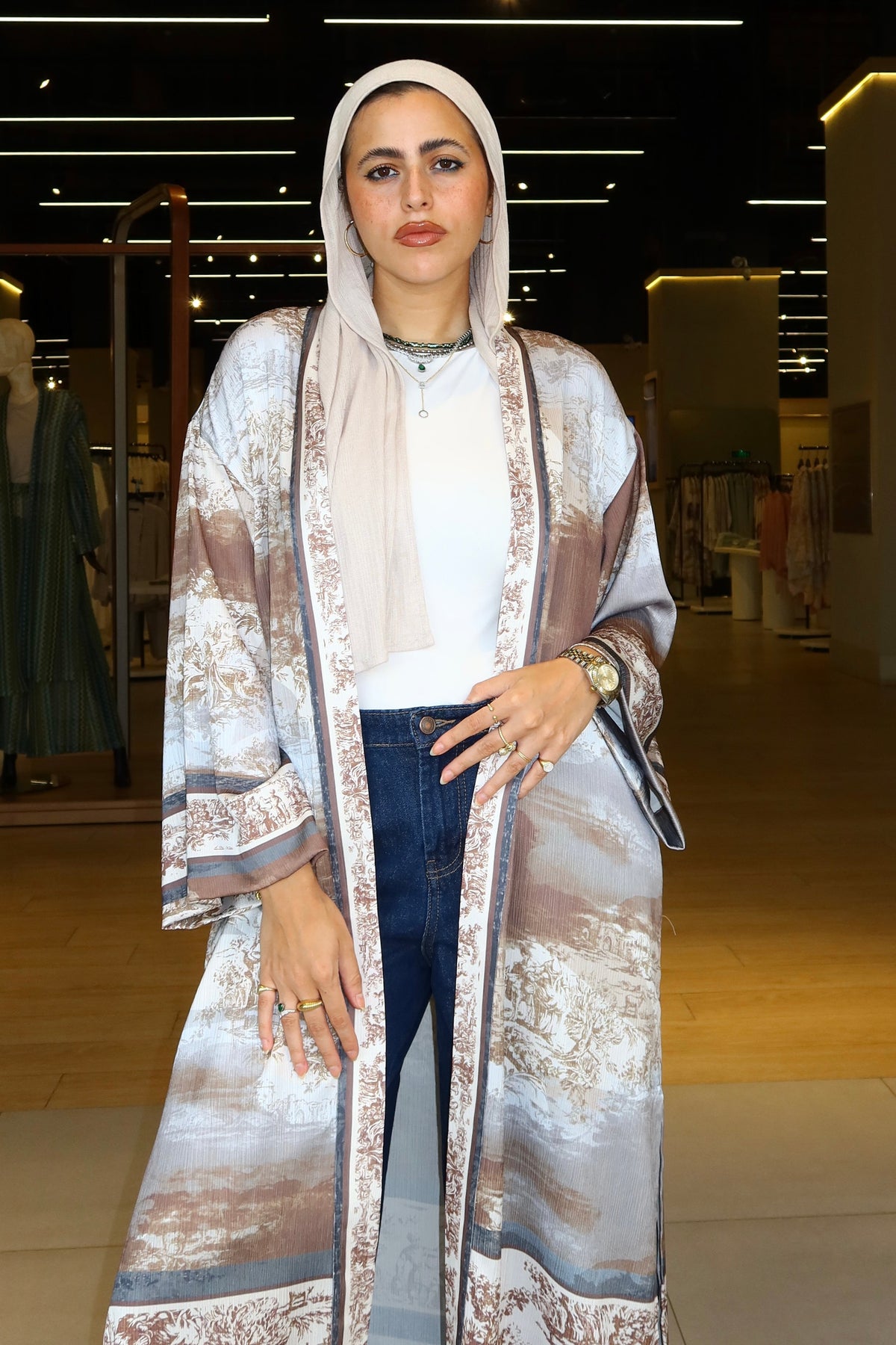 Printed Kimono