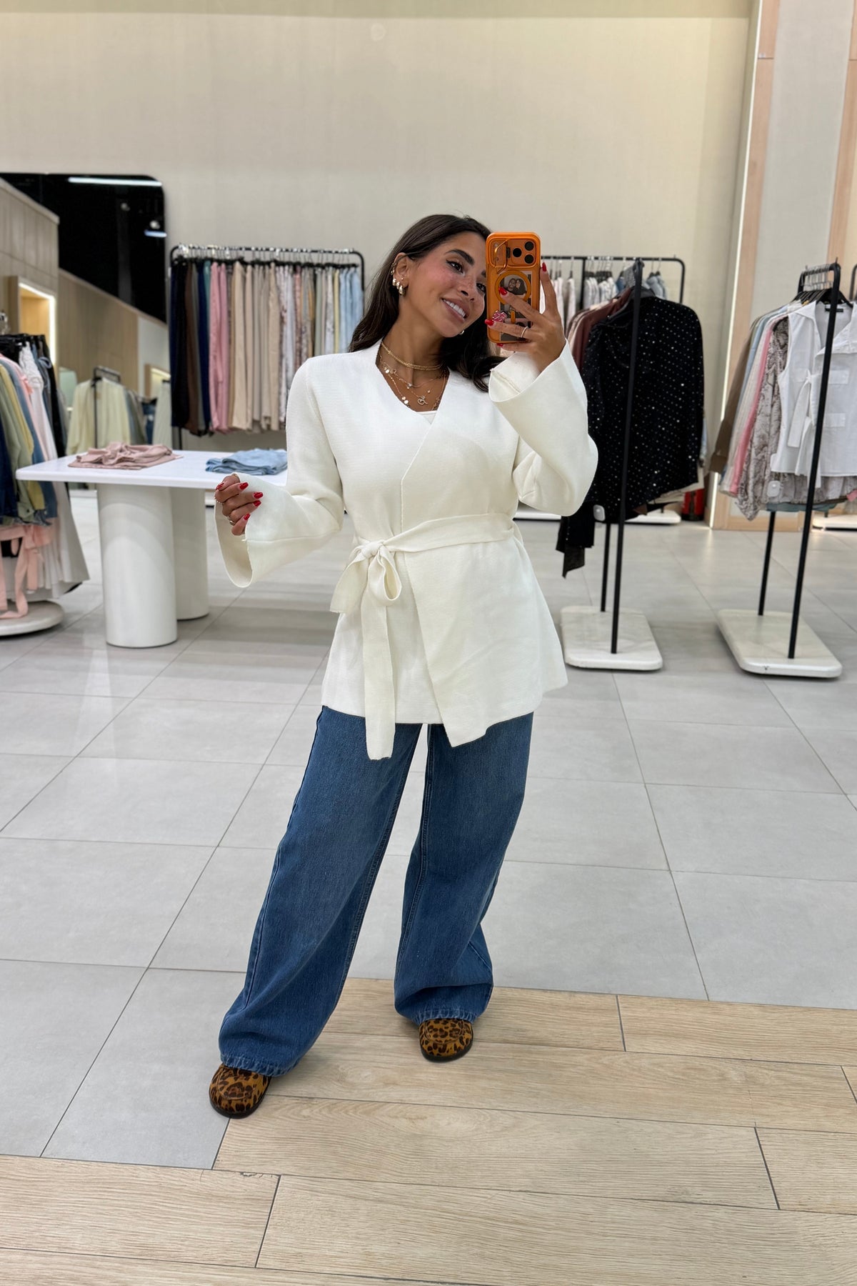 Belted Wrap Blouse