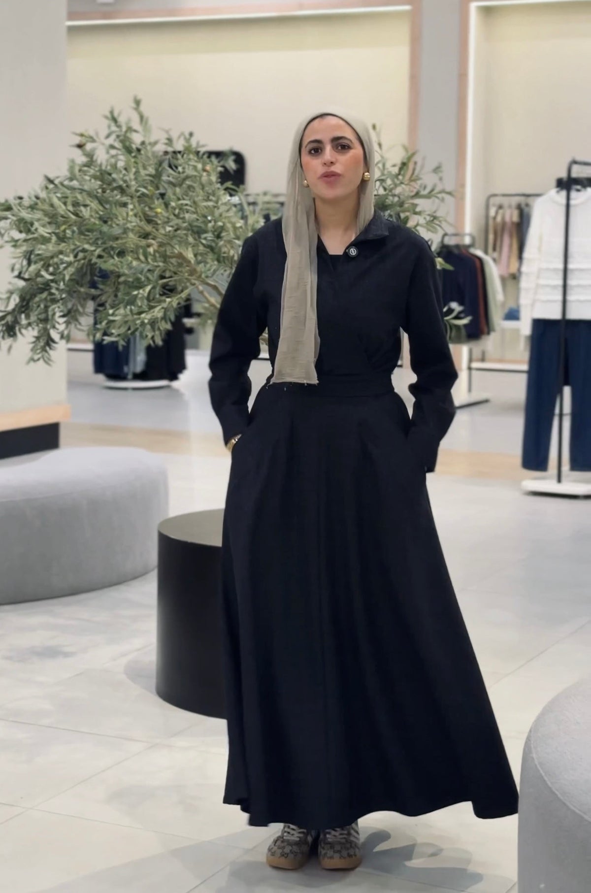Soft Wool Maxi Dress