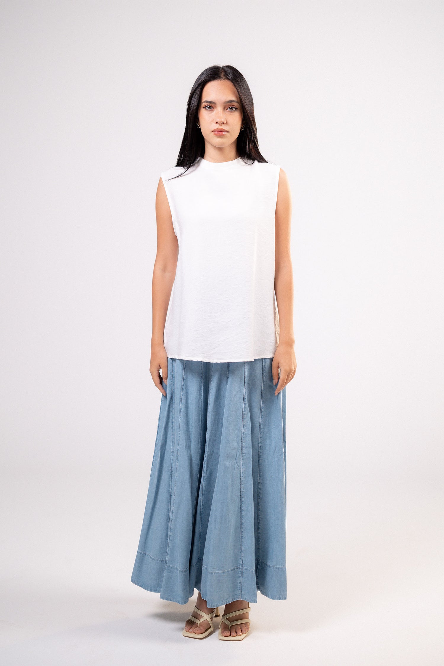 Light Denim Skirt