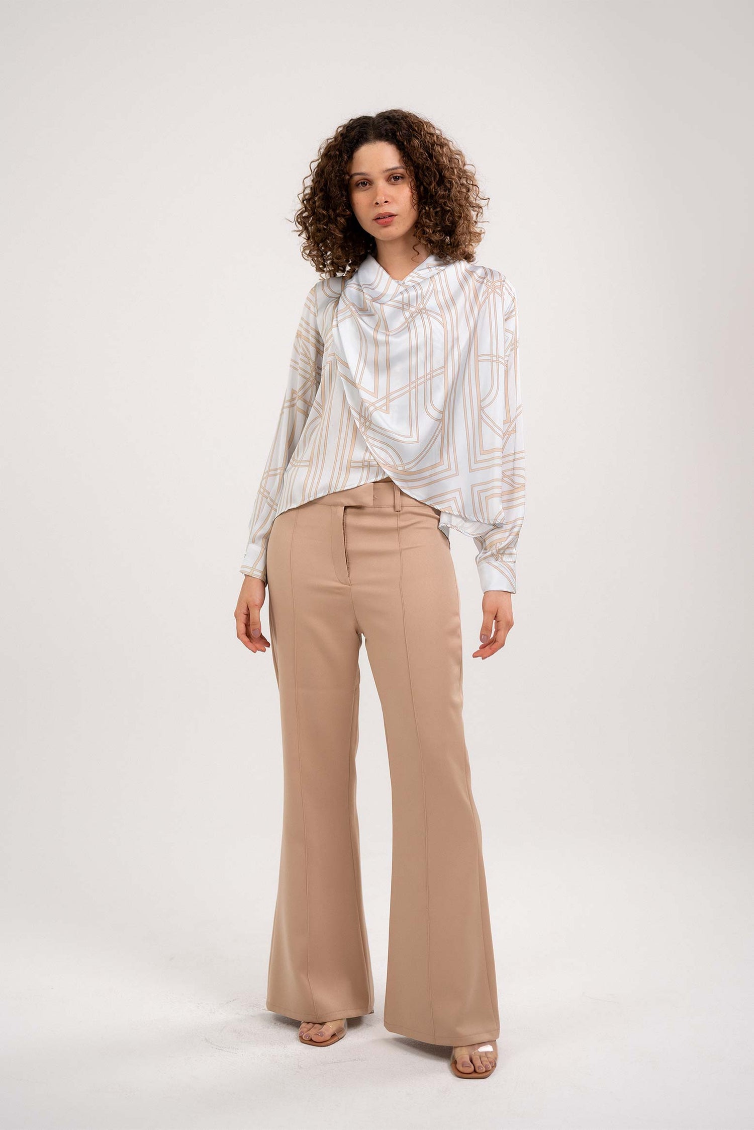 Satin Printed Blouse