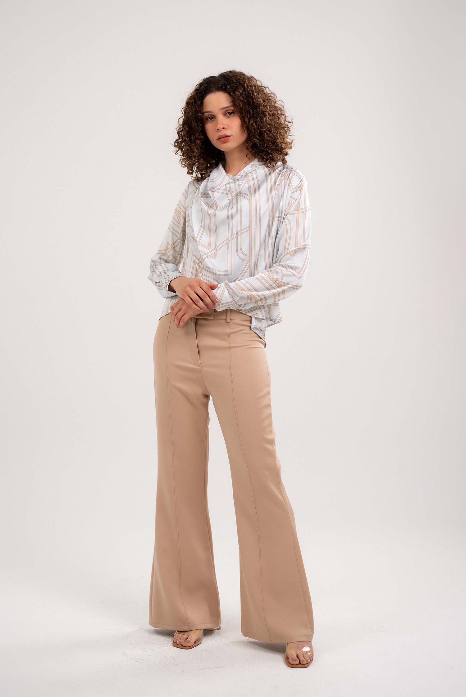 Satin Printed Blouse