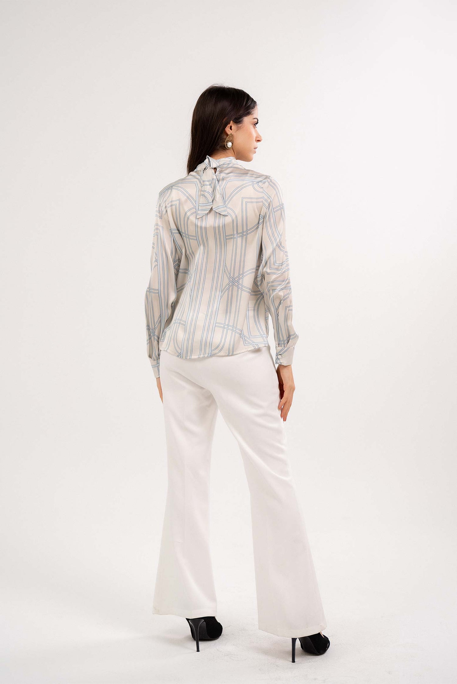 Satin Printed Blouse