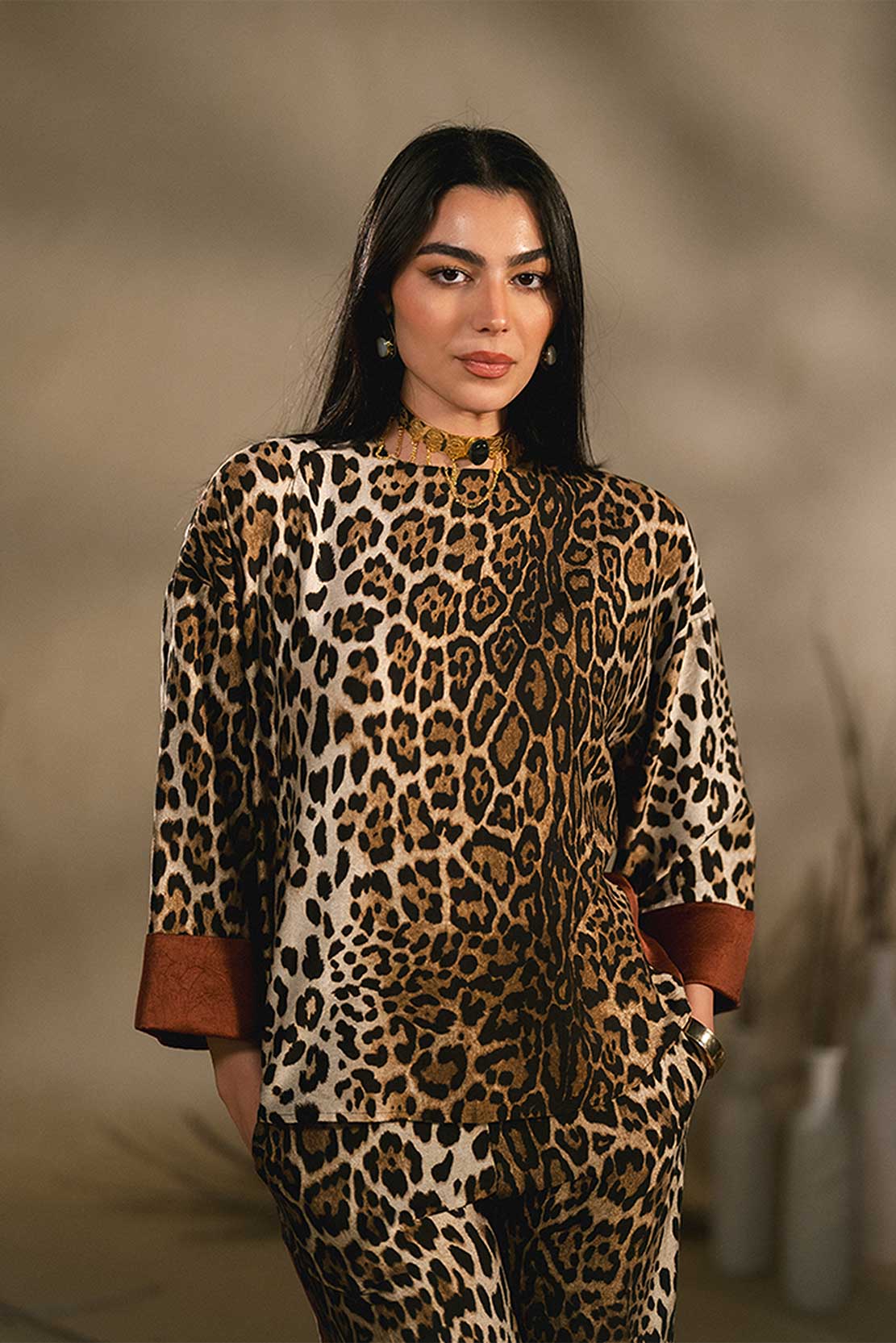 LEOPARD BLOUSE