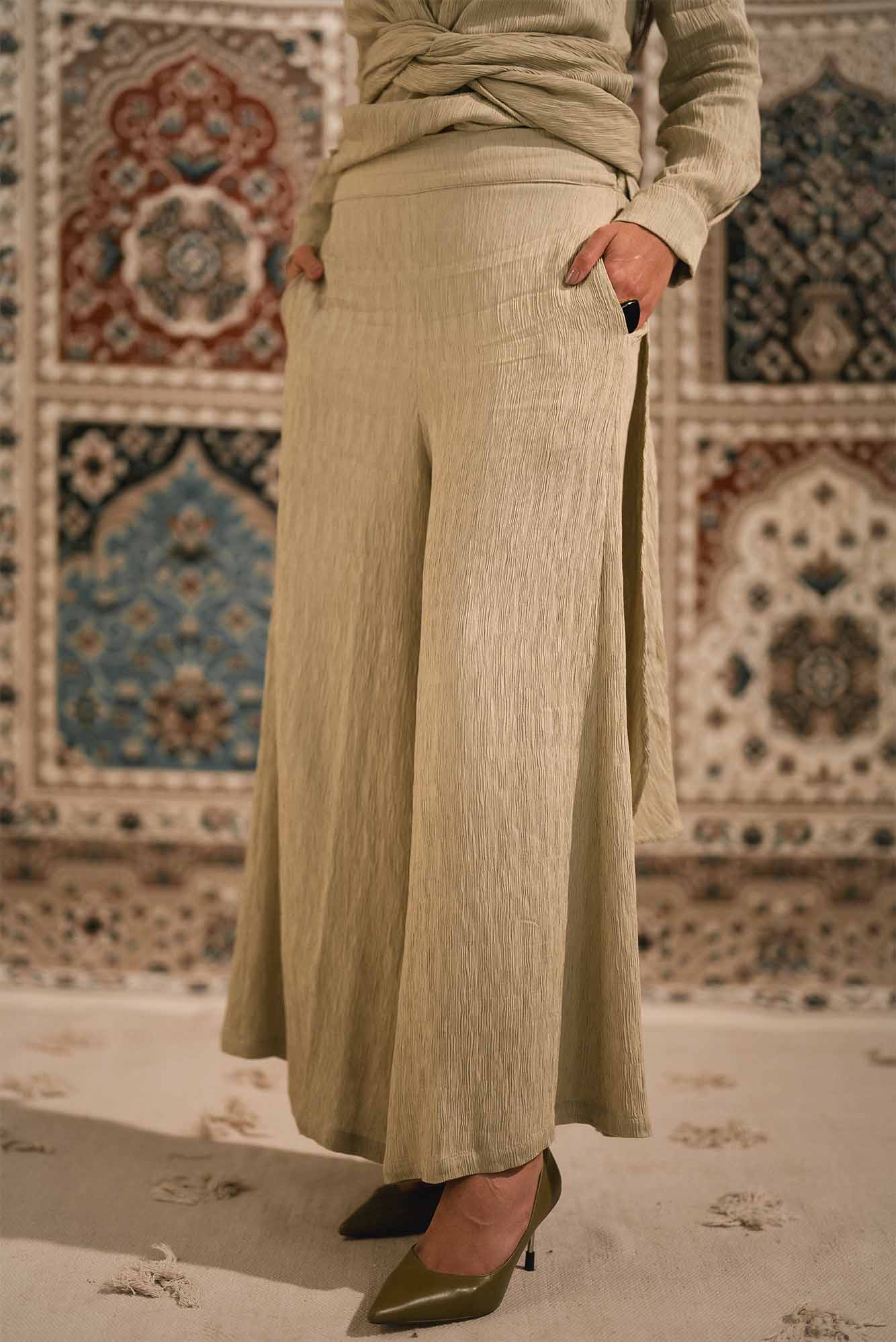 CRINKLE PANTS