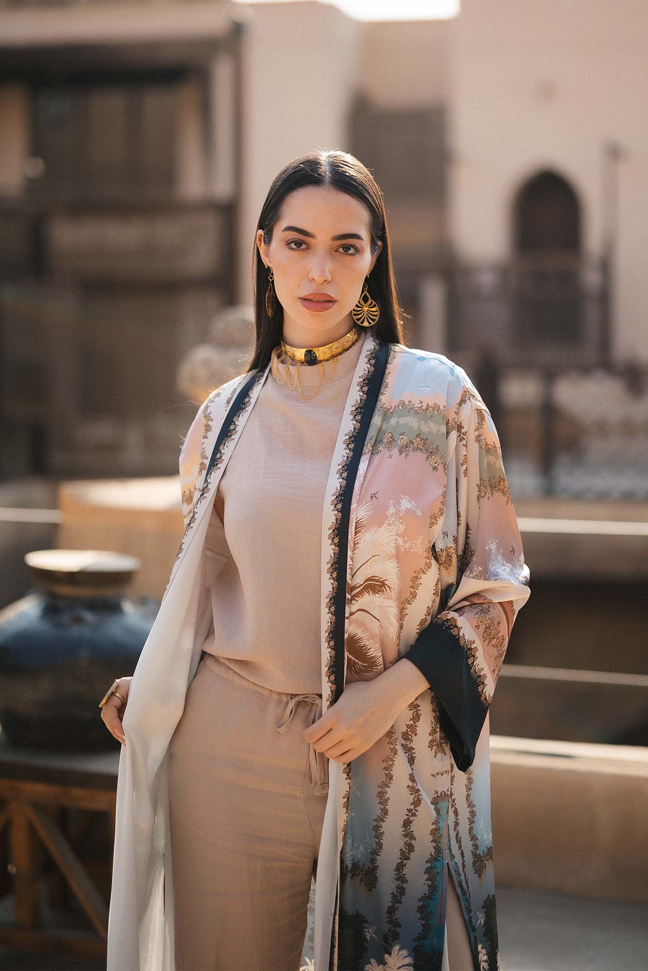 PRINTED CARDIGAN