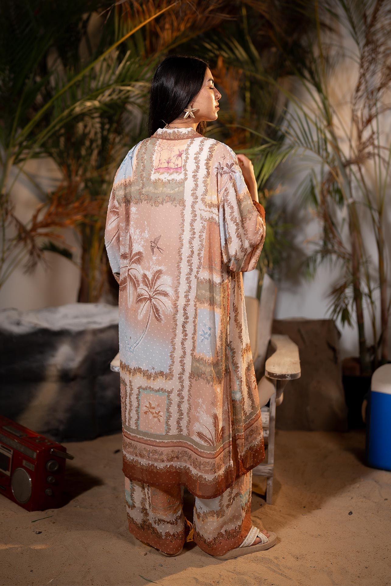 Palm cardigan