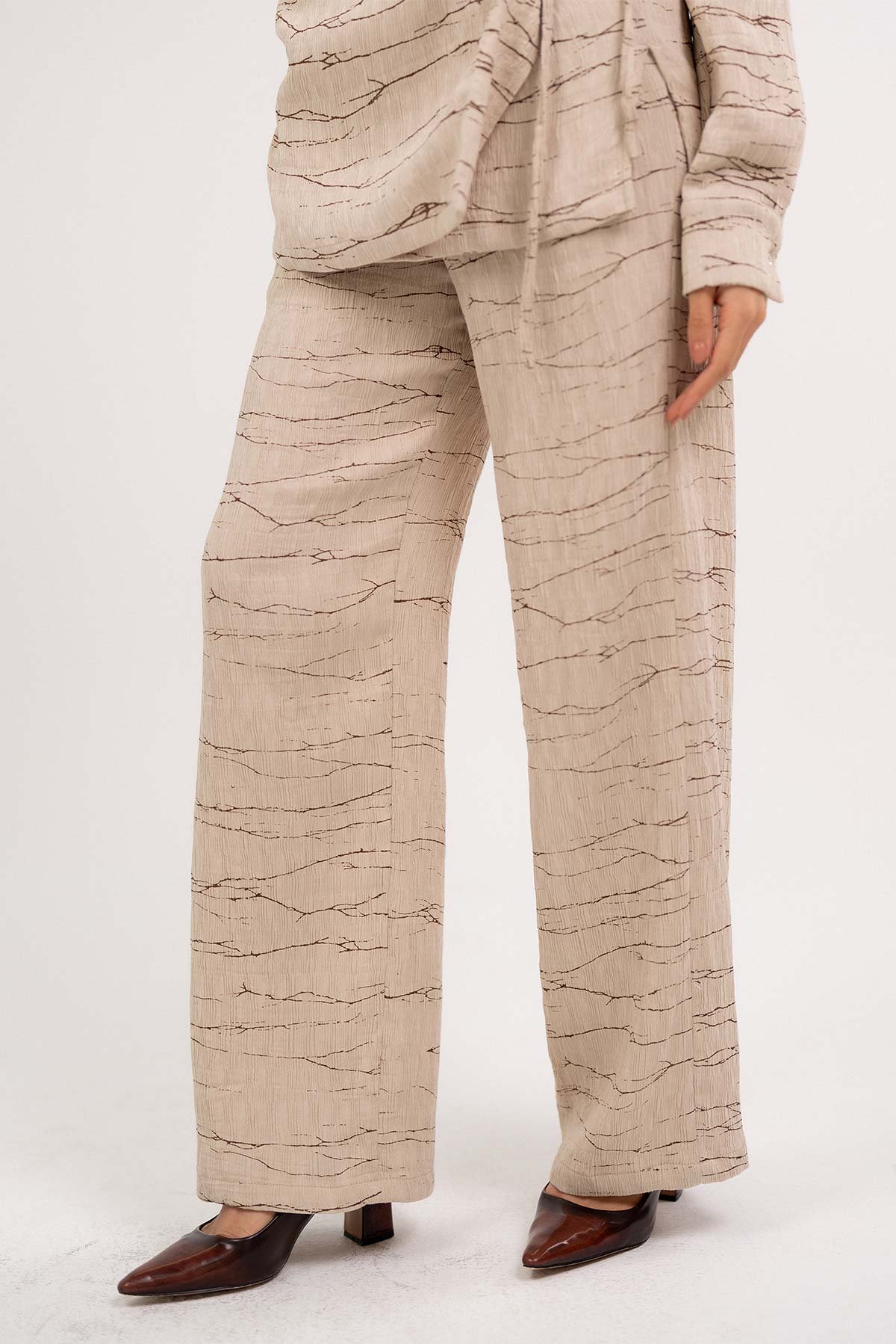 NYLON PRINTED PANTS