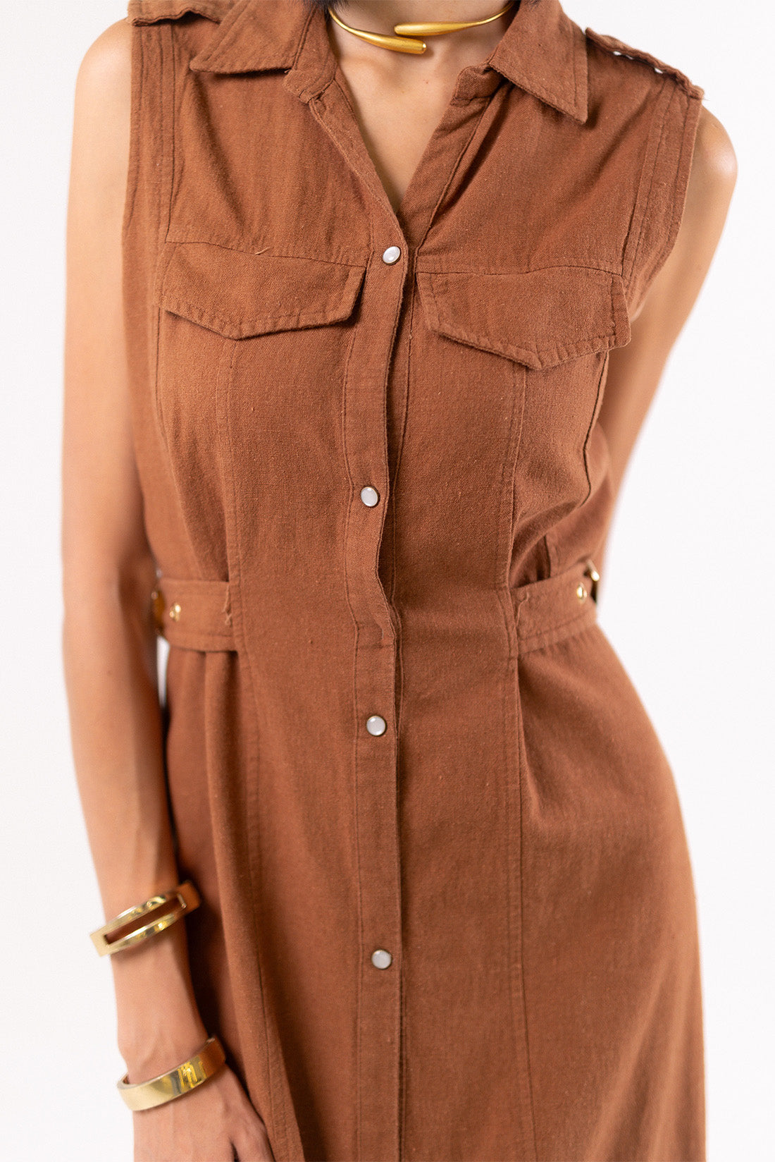 Dress Sleeveless Linen