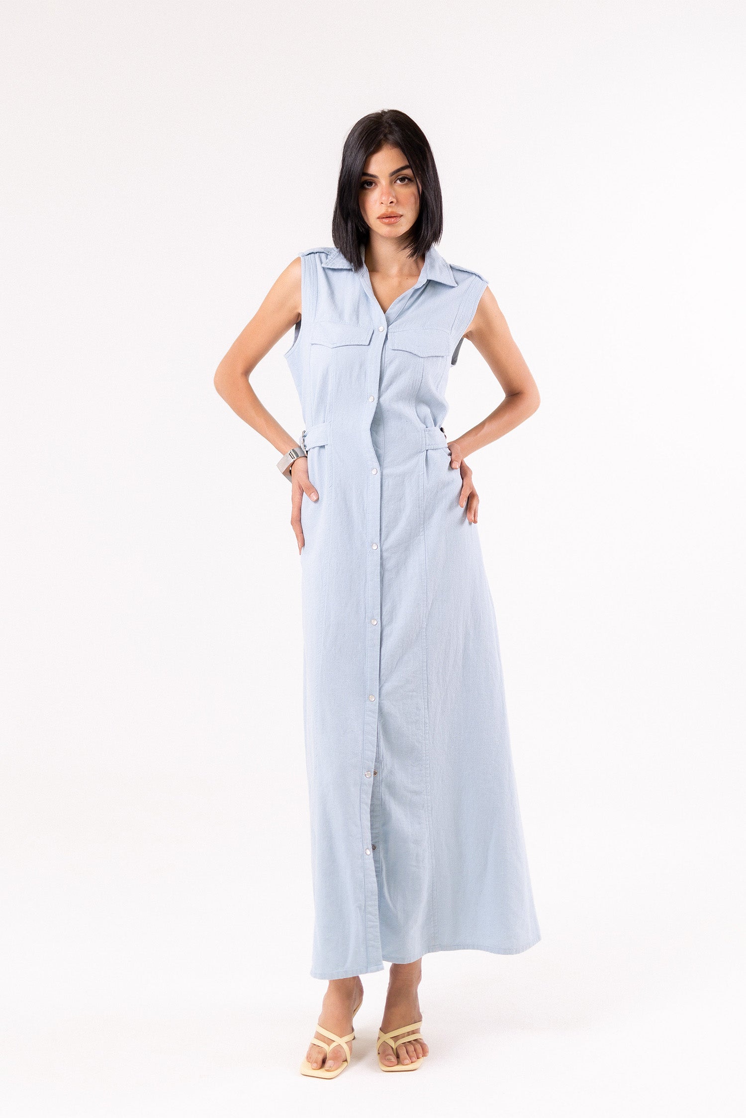 Dress Sleeveless Linen