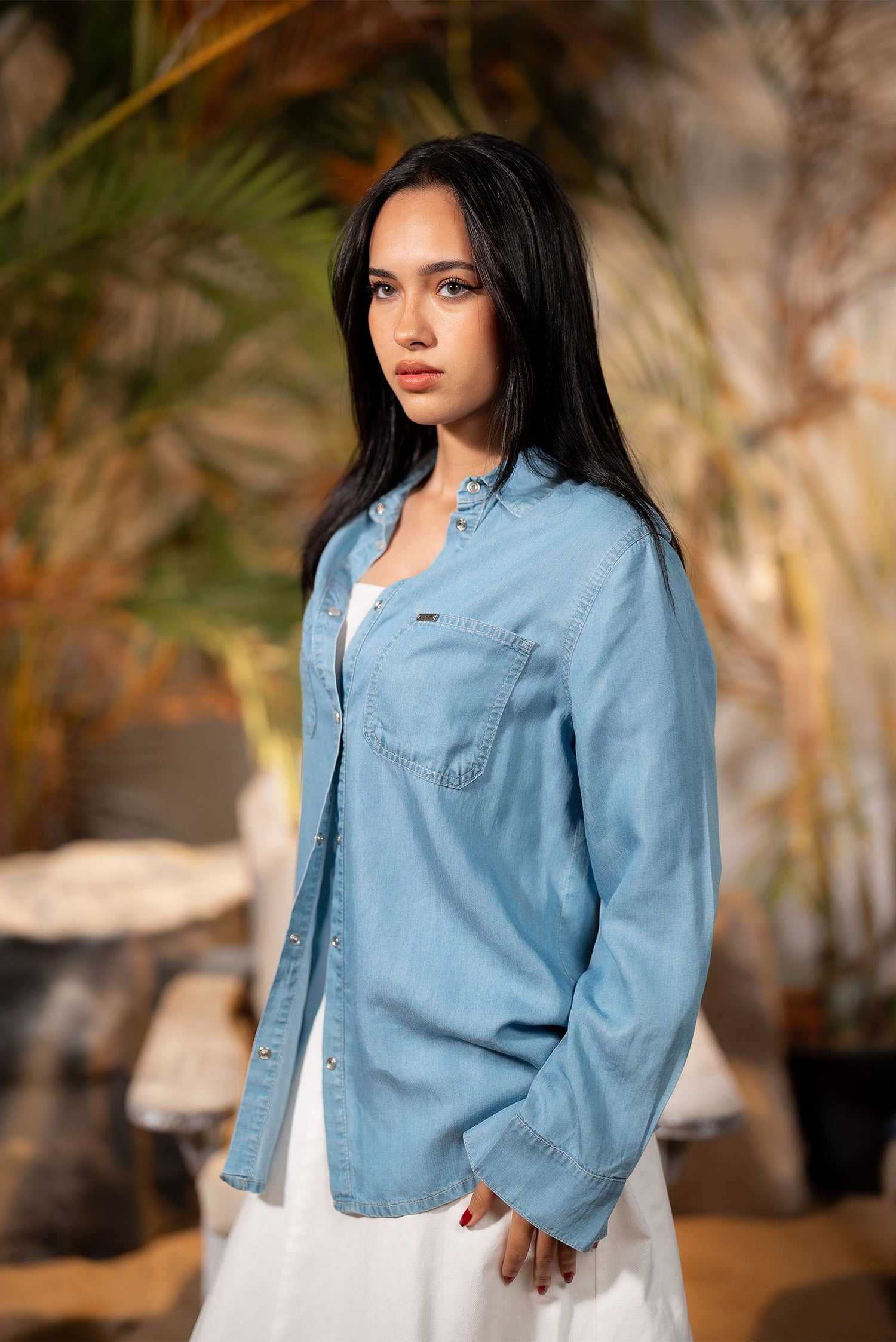 Denim shirt