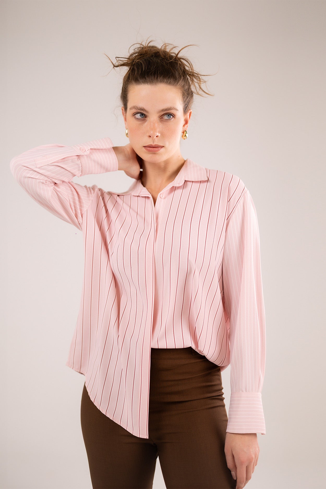 Pinstripe Blouse