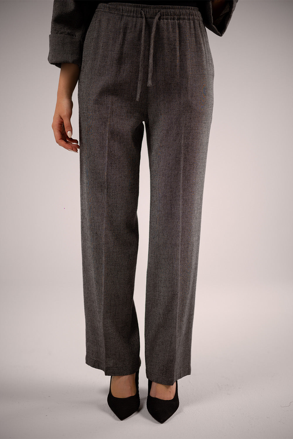 Wide-Leg Tailored Pants