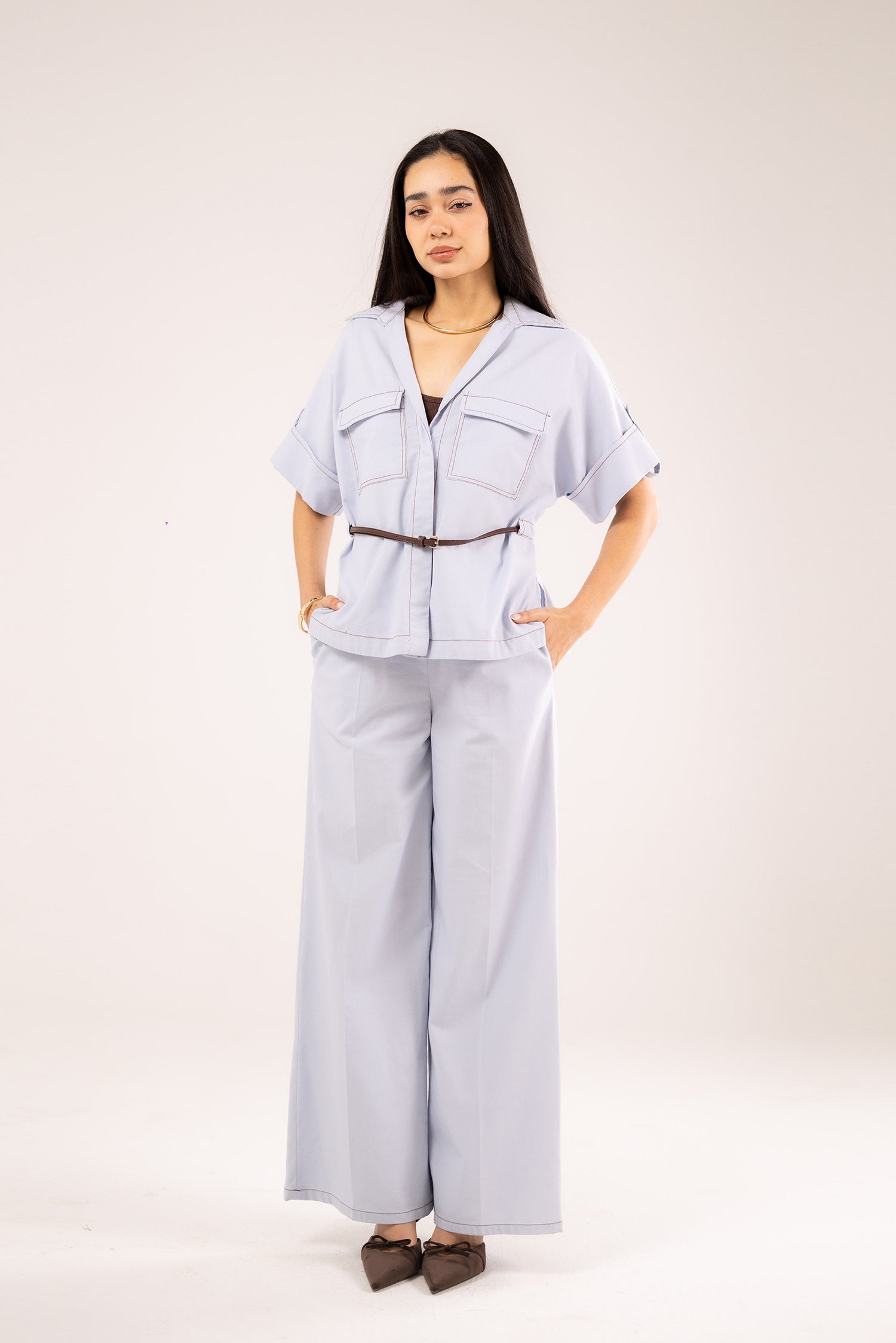 Straight-Leg Trousers