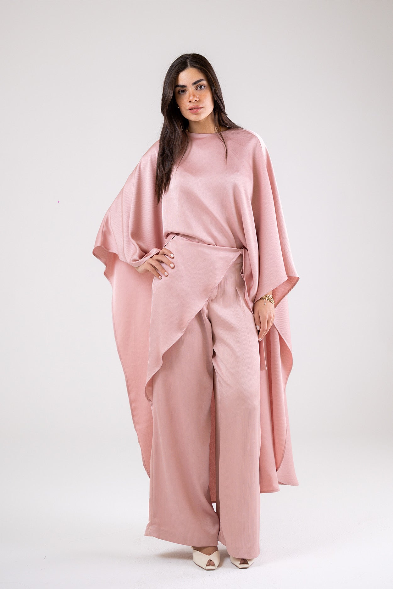Satin Silk Draped Pants