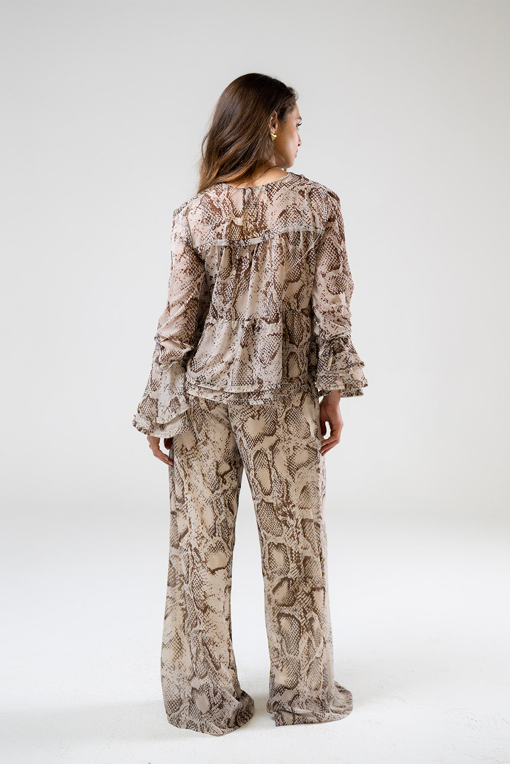 High-Waist Wide-Leg Trousers