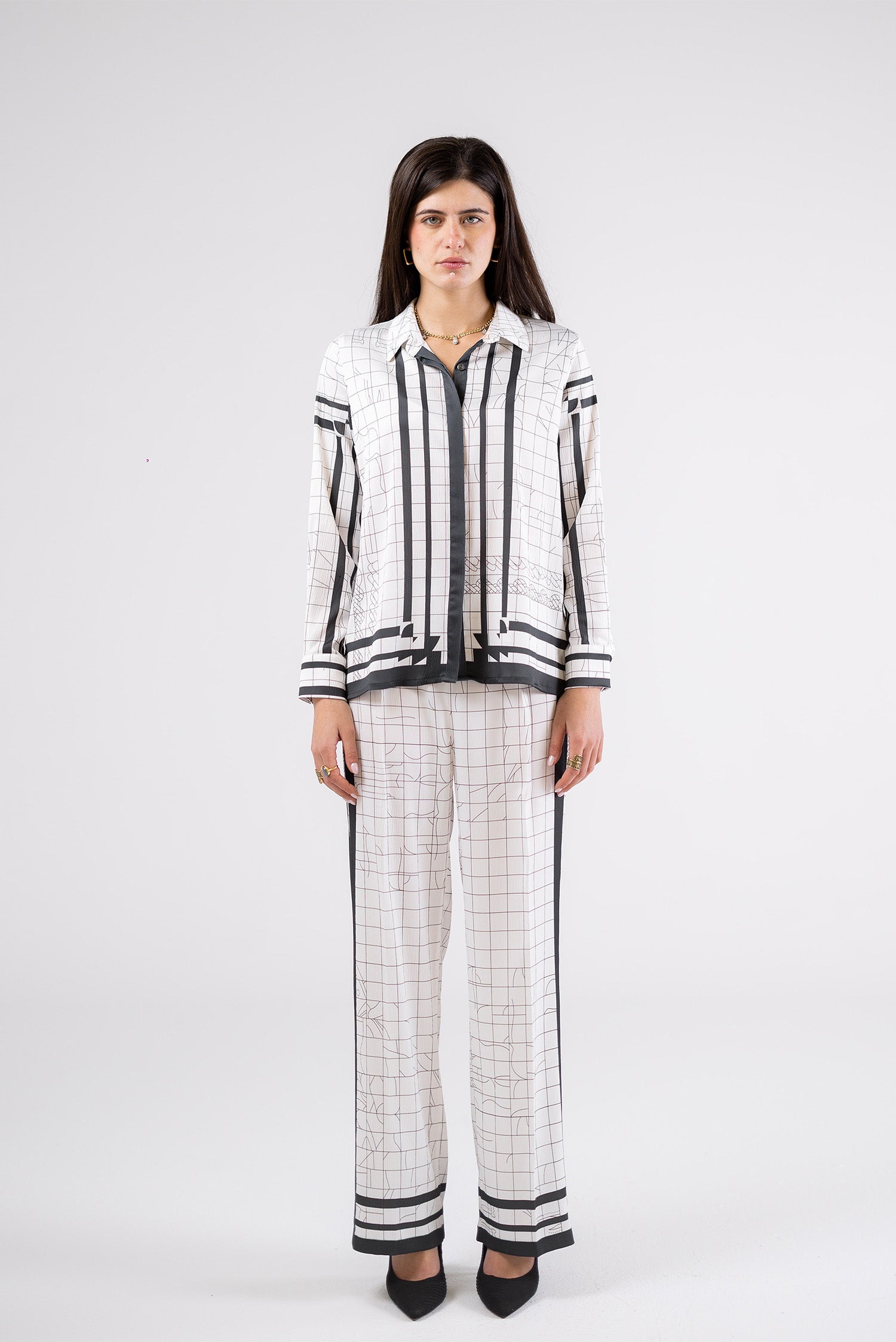 Relaxed Printed Pants