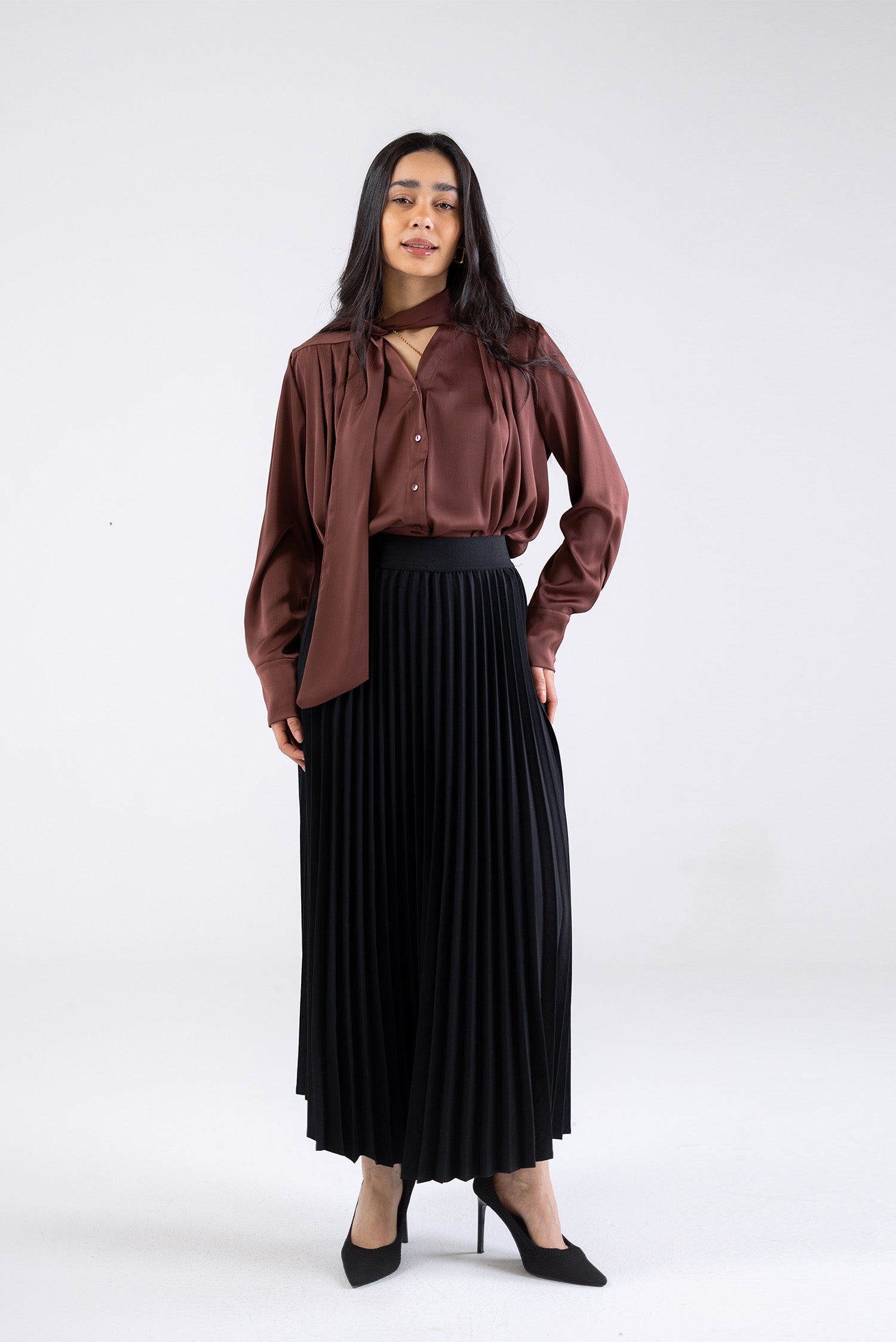Plissé skirt