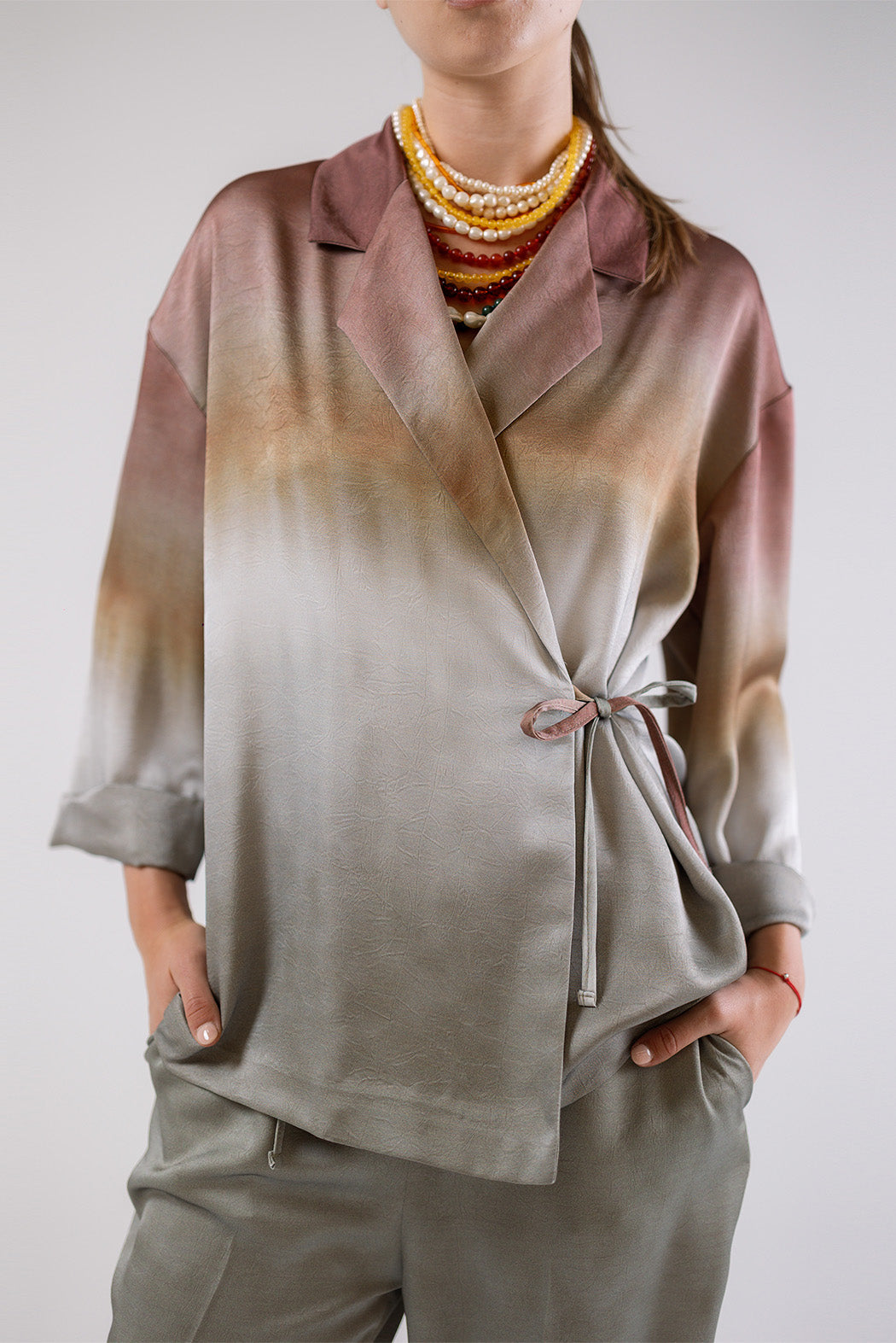 Ombre Wrap Top