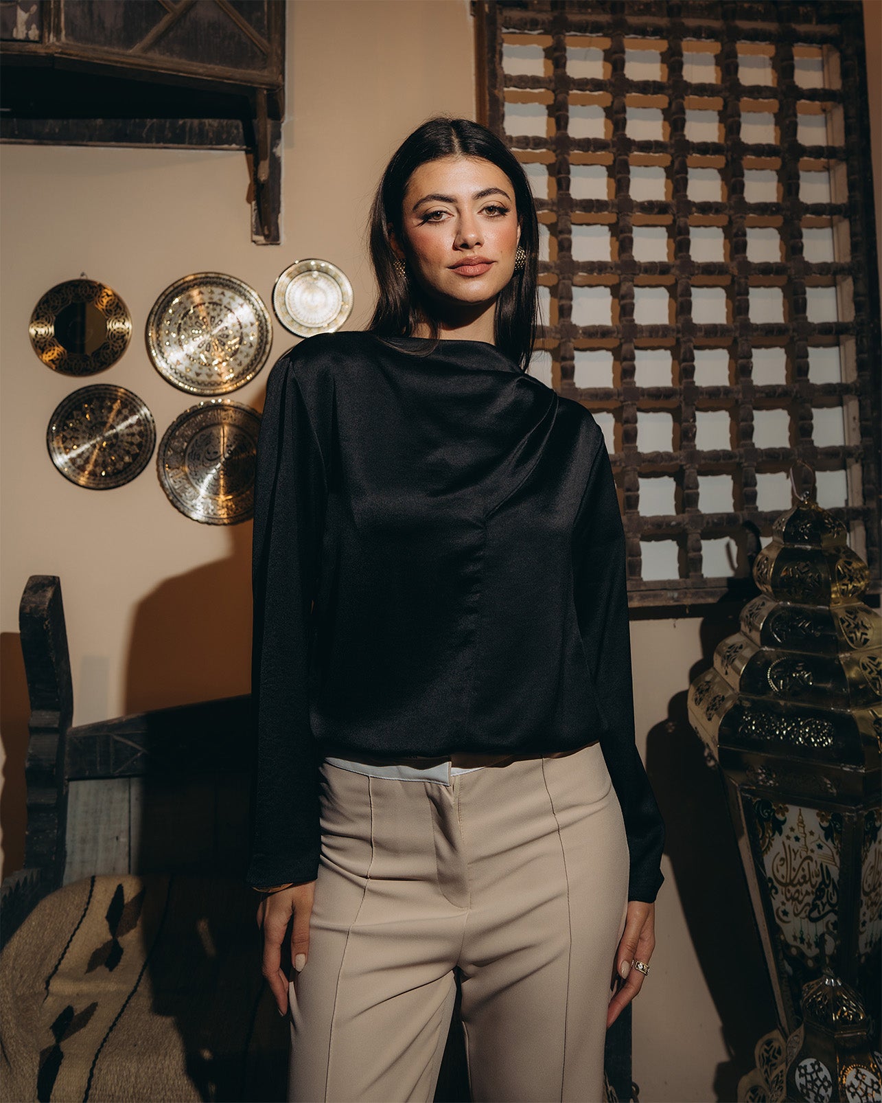 Tailored Straight-Leg Pants
