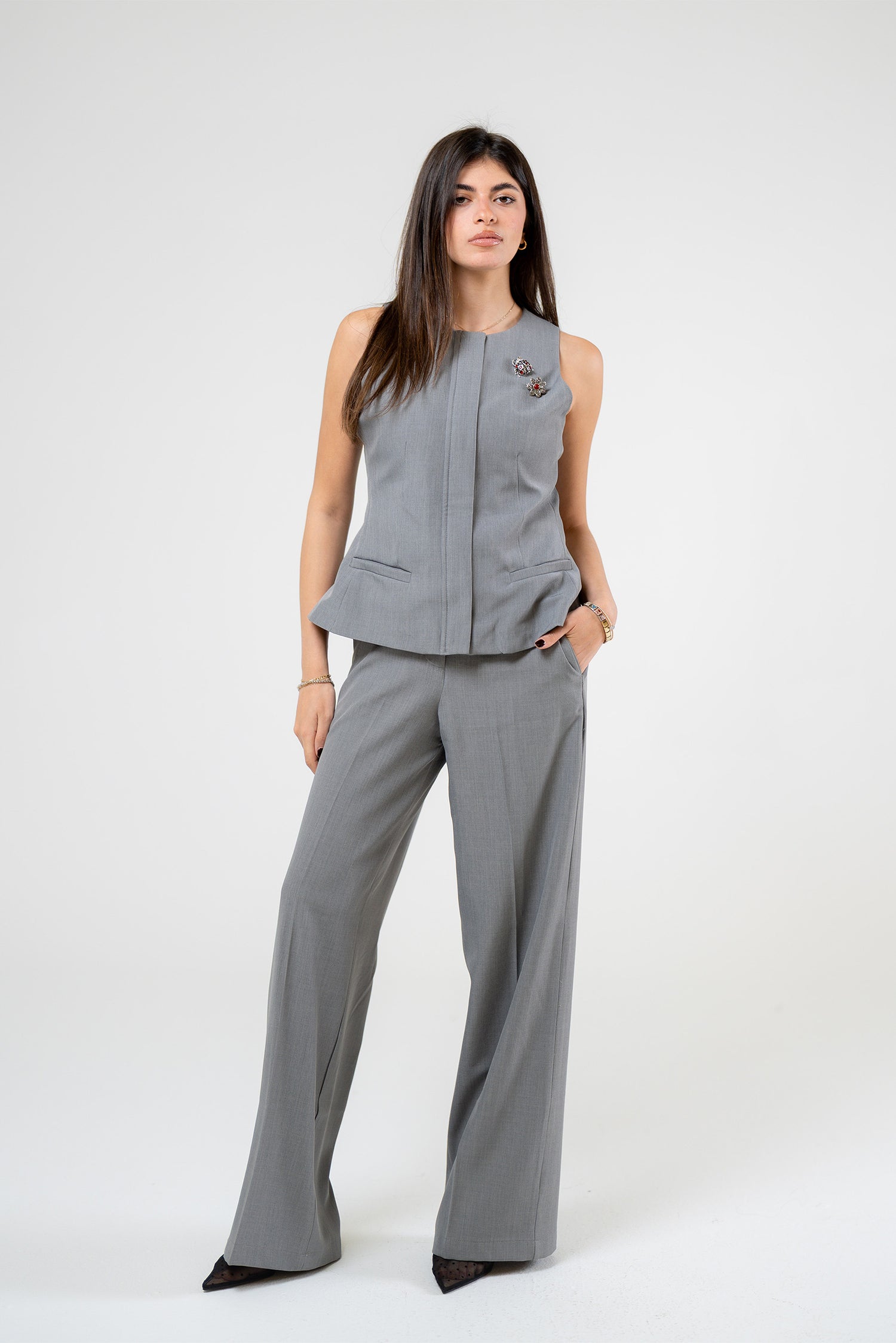 Wide-Leg Trousers