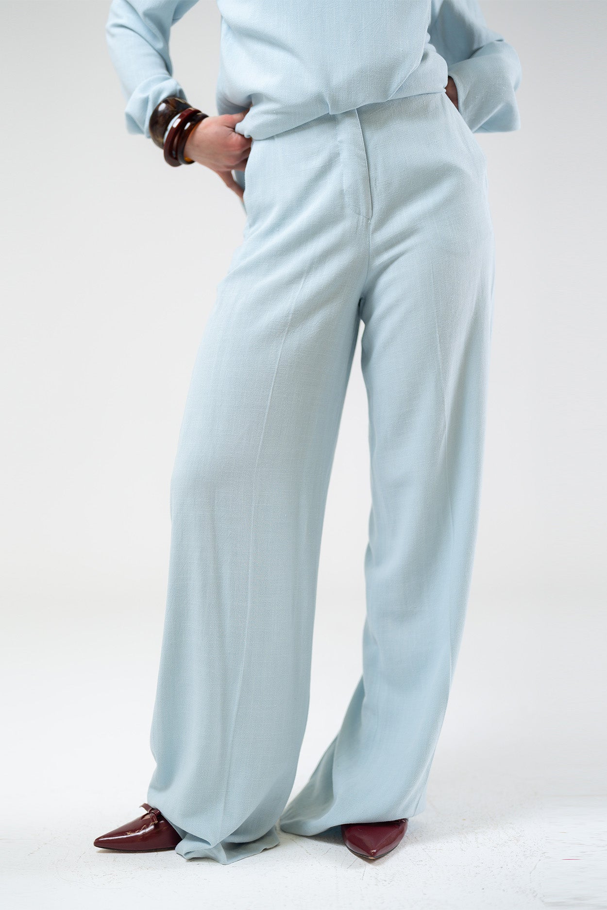 Fluid Wide-Leg Trousers