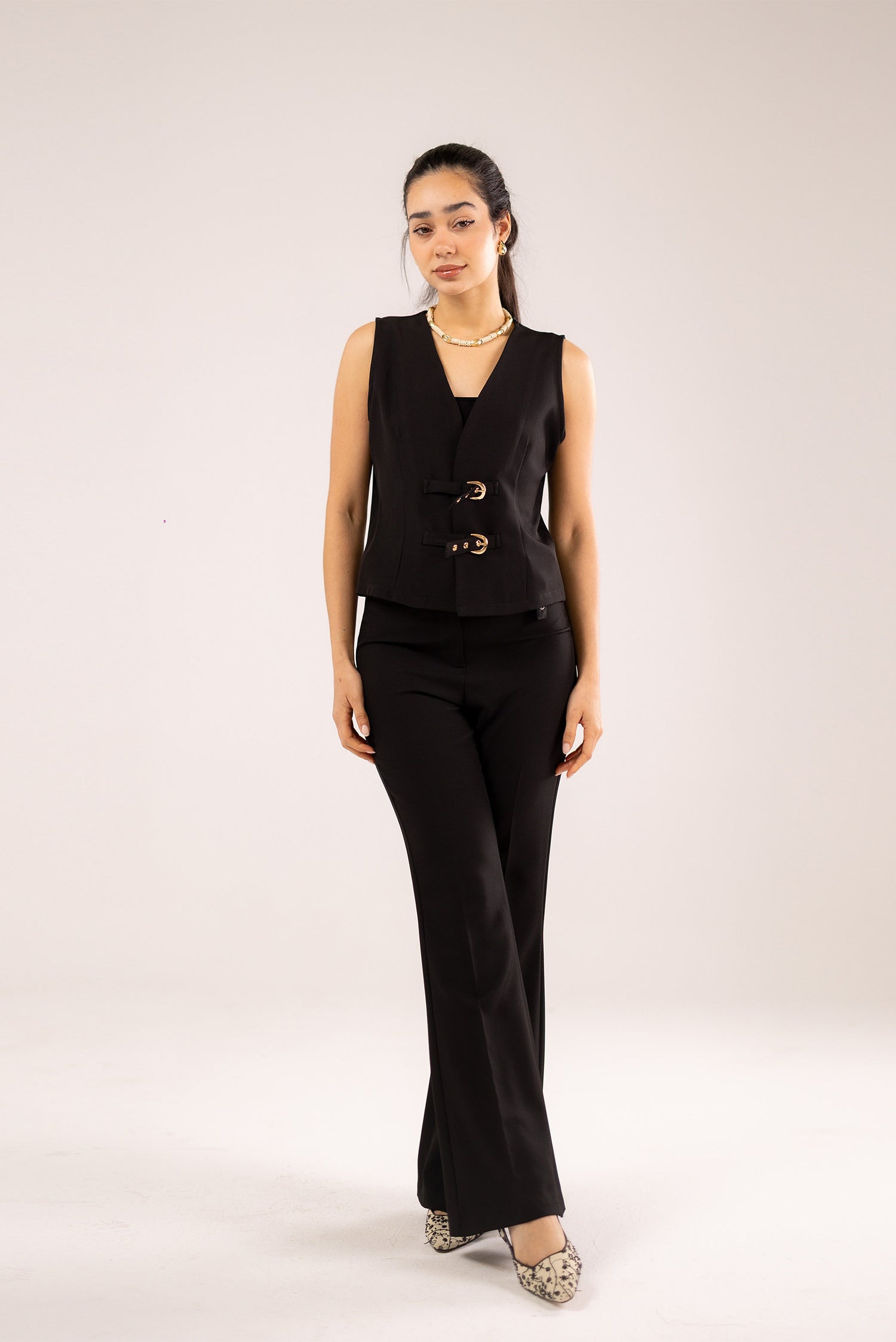 Structured Buckle Vest